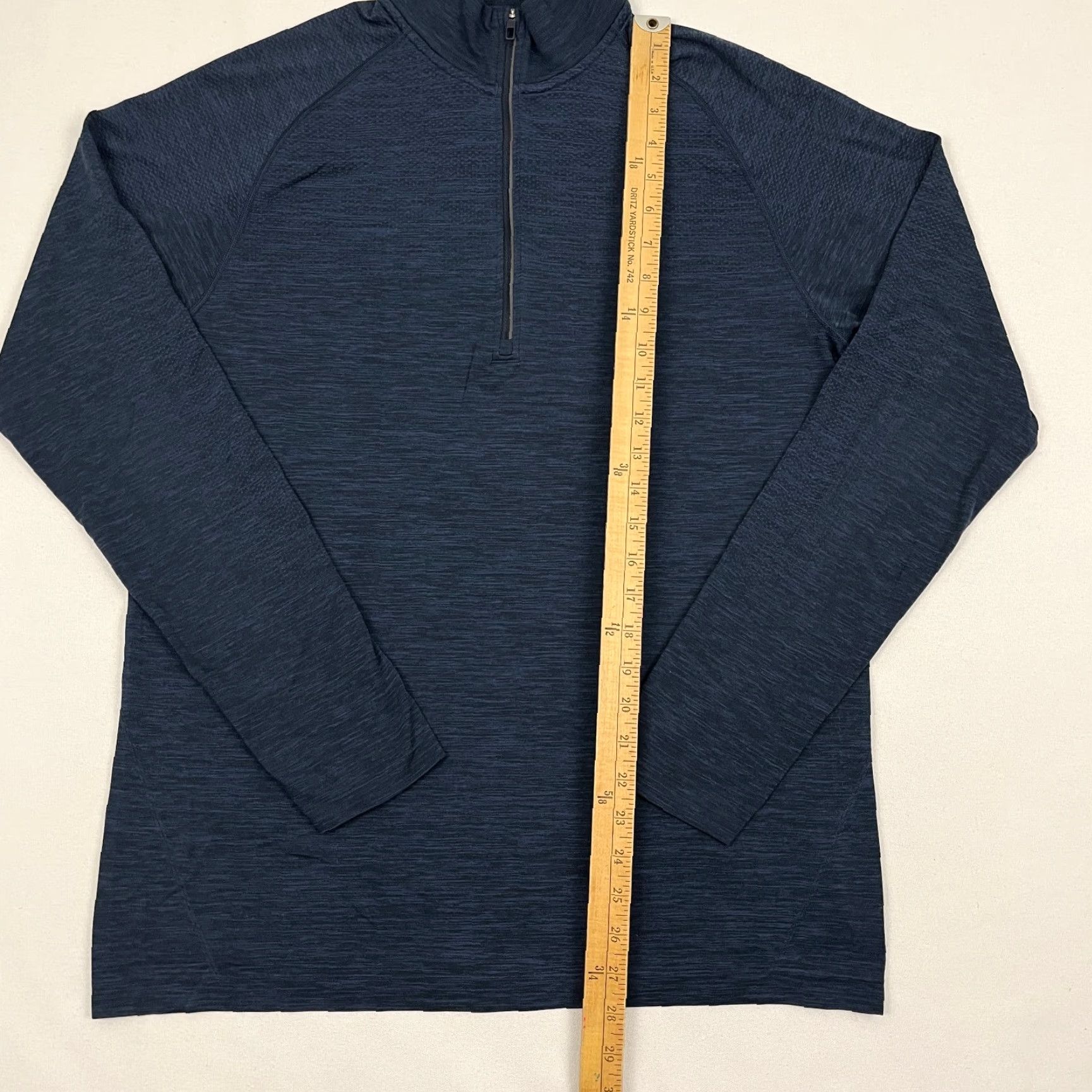 Lululemon Lululemon Metal Vent Tech Pullover Mens L Dark Blue Active Quarter Zip Golf Prep Jacket Size US L / EU 52-54 / 3 - 5 Thumbnail