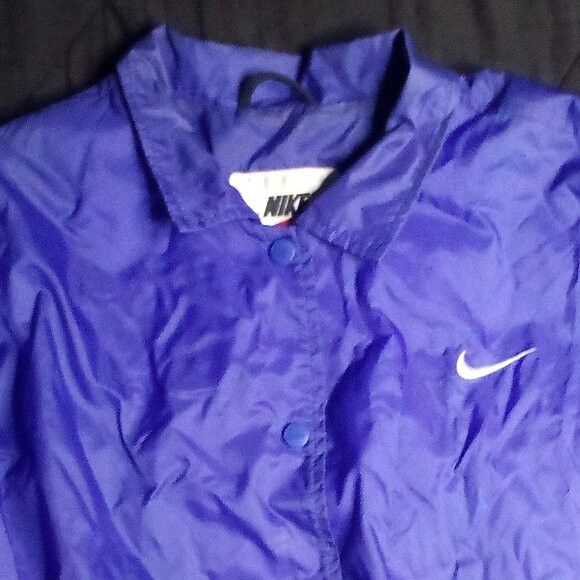 Nike Vintage 90s Nike Snap Windbreaker Back Logo Spell Out Hit Size S / US 4 / IT 40 - 3 Thumbnail