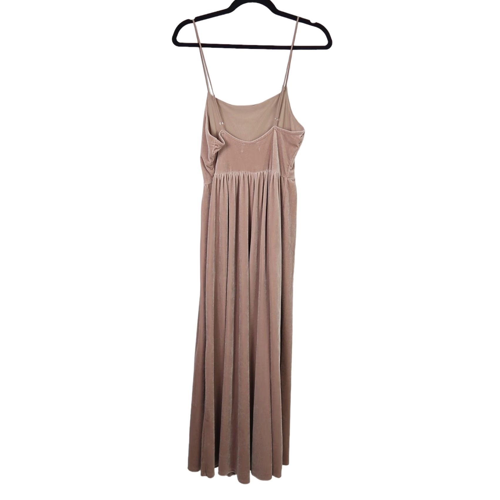 Urban Outfitters VINTAGE Urban Outfitters taupe brown velvet wide leg jumpsuit M Size 32" / US 10 / IT 46 - 3 Thumbnail