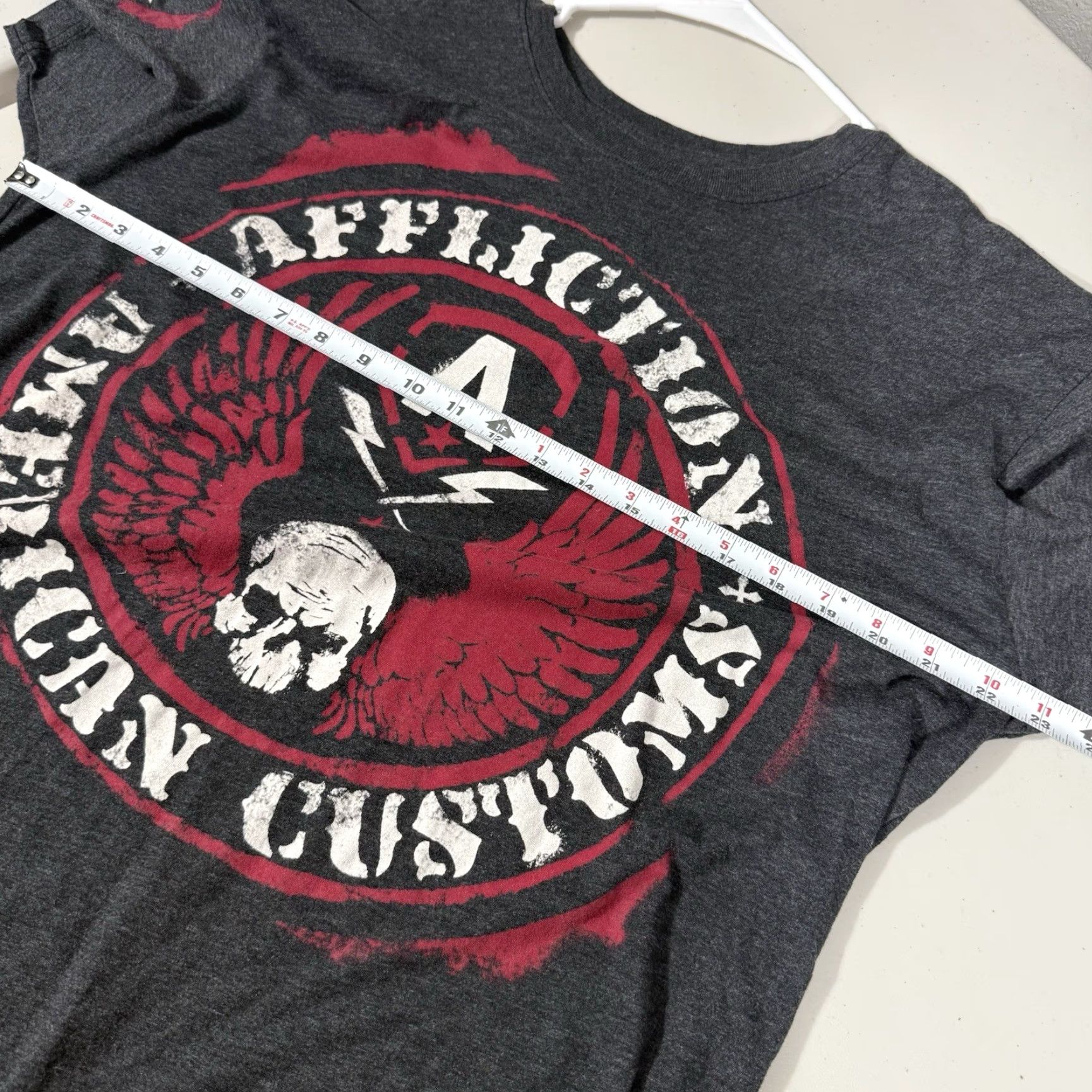 Affliction Affliction T Shirt XL Dark Gray USA Graphic Print Crew Neck Men Size US XL / EU 56 / 4 - 3 Thumbnail