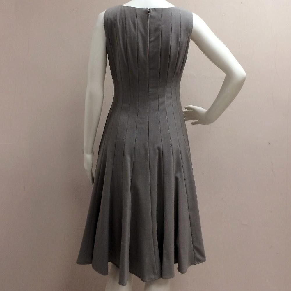 Calvin Klein Calvin klein Grey Pleated Dress Size XS / US 0-2 / IT 36-38 - 8 Thumbnail
