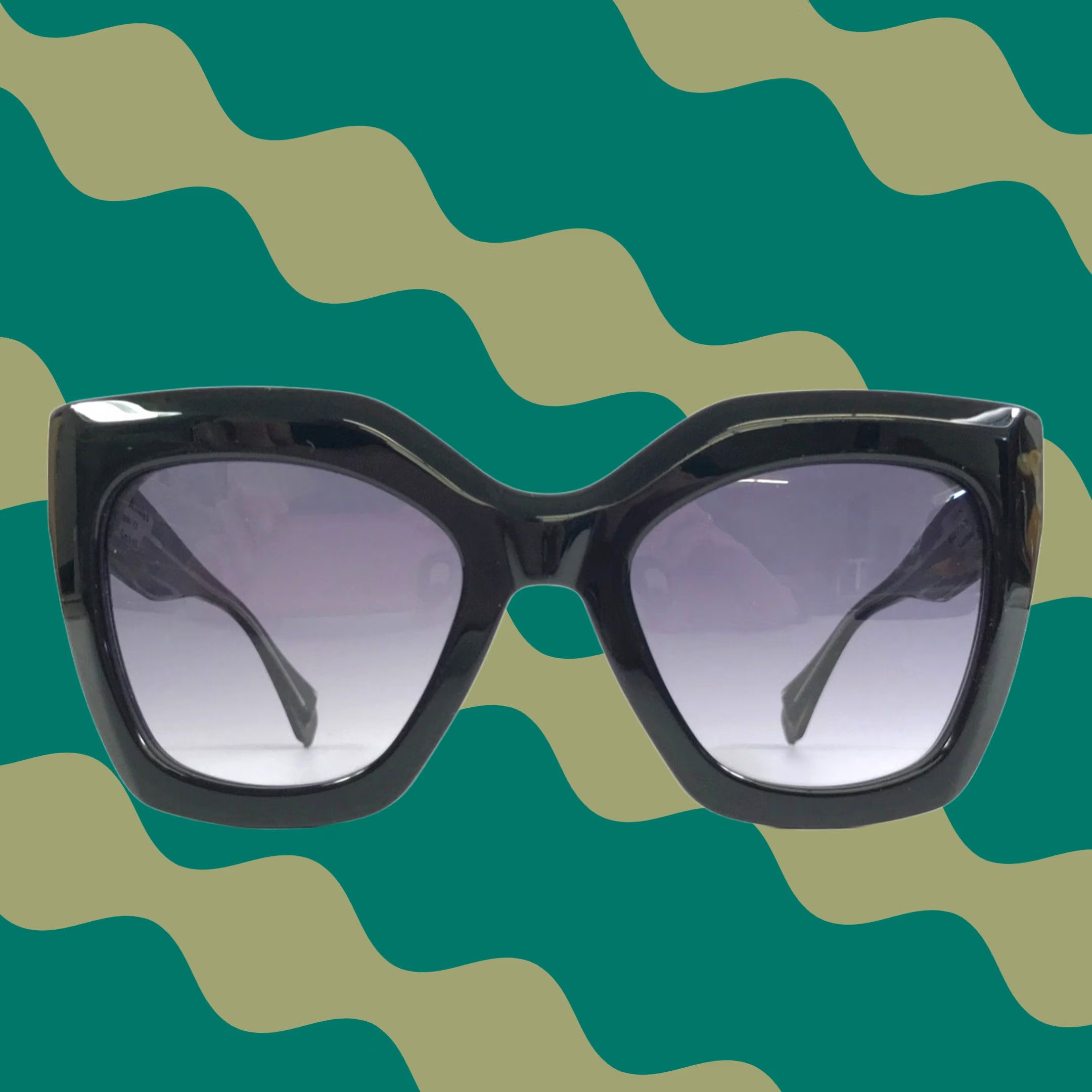 Vintage STATE Sunglasses Grand Harvest Sky Deep Sea Green  display picture 1