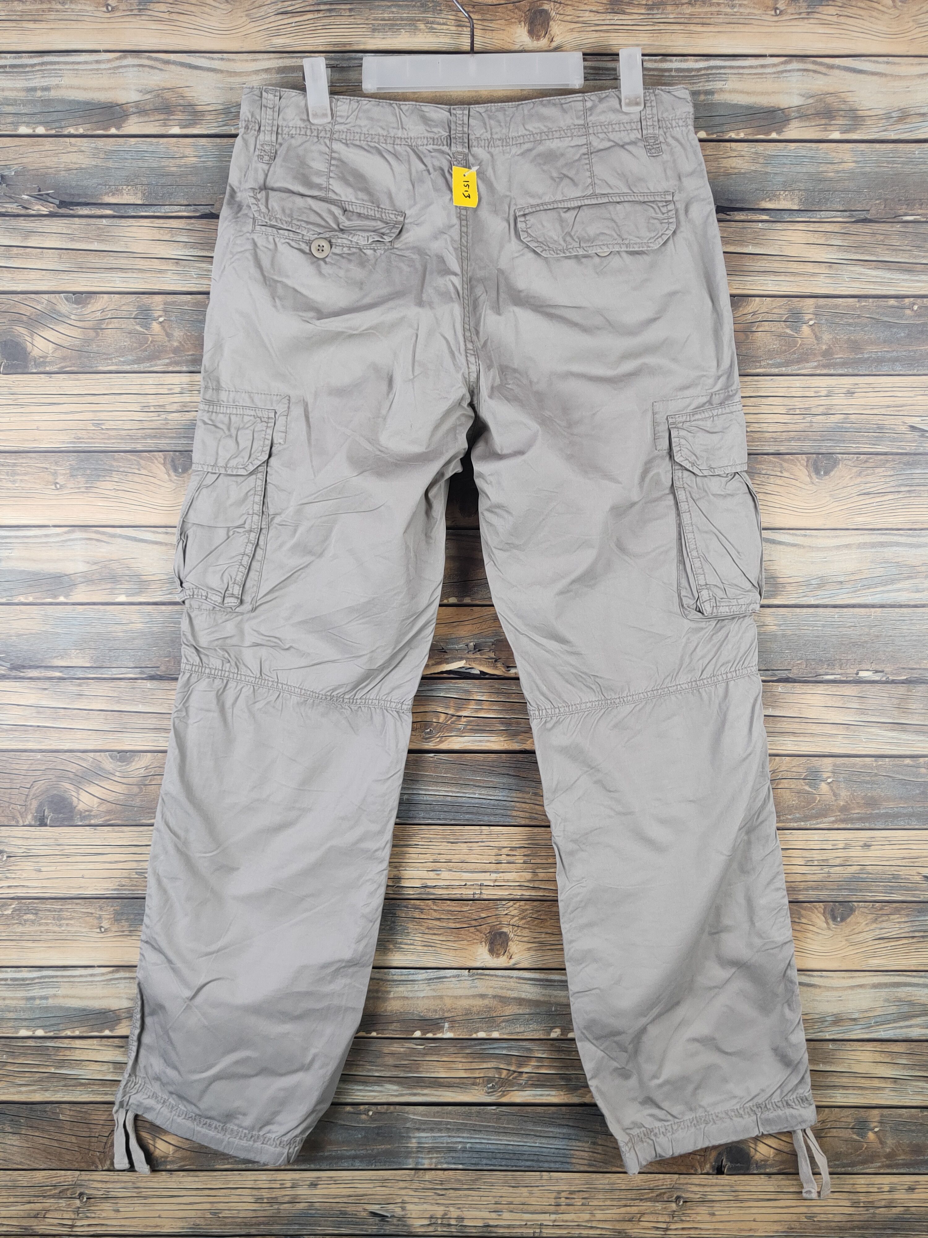 Japanese Brand DL Uniqlo Ivory Multipocket Tactical Cargo Pants #1513 Size US 32 / EU 48 - 7 Thumbnail