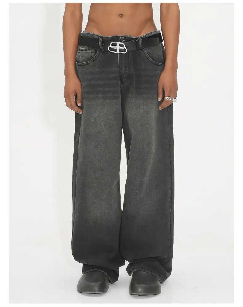 Jean washed faded y2k loose baggy jeans Size US 30 / EU 46 - 1 Thumbnail