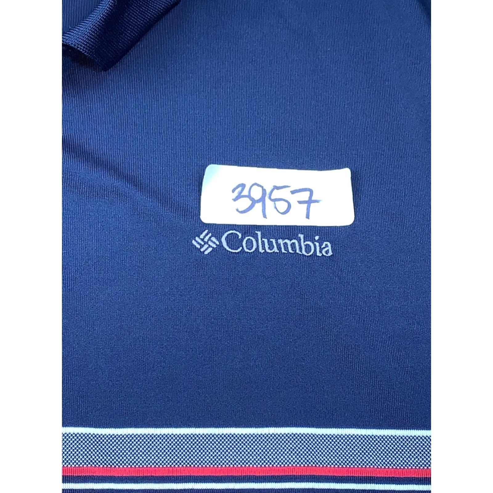 Vintage Columbia Polo Striped XL Blue Men's Casual Golf Omni Wick Shirt Size US XL / EU 56 / 4 - 3 Thumbnail