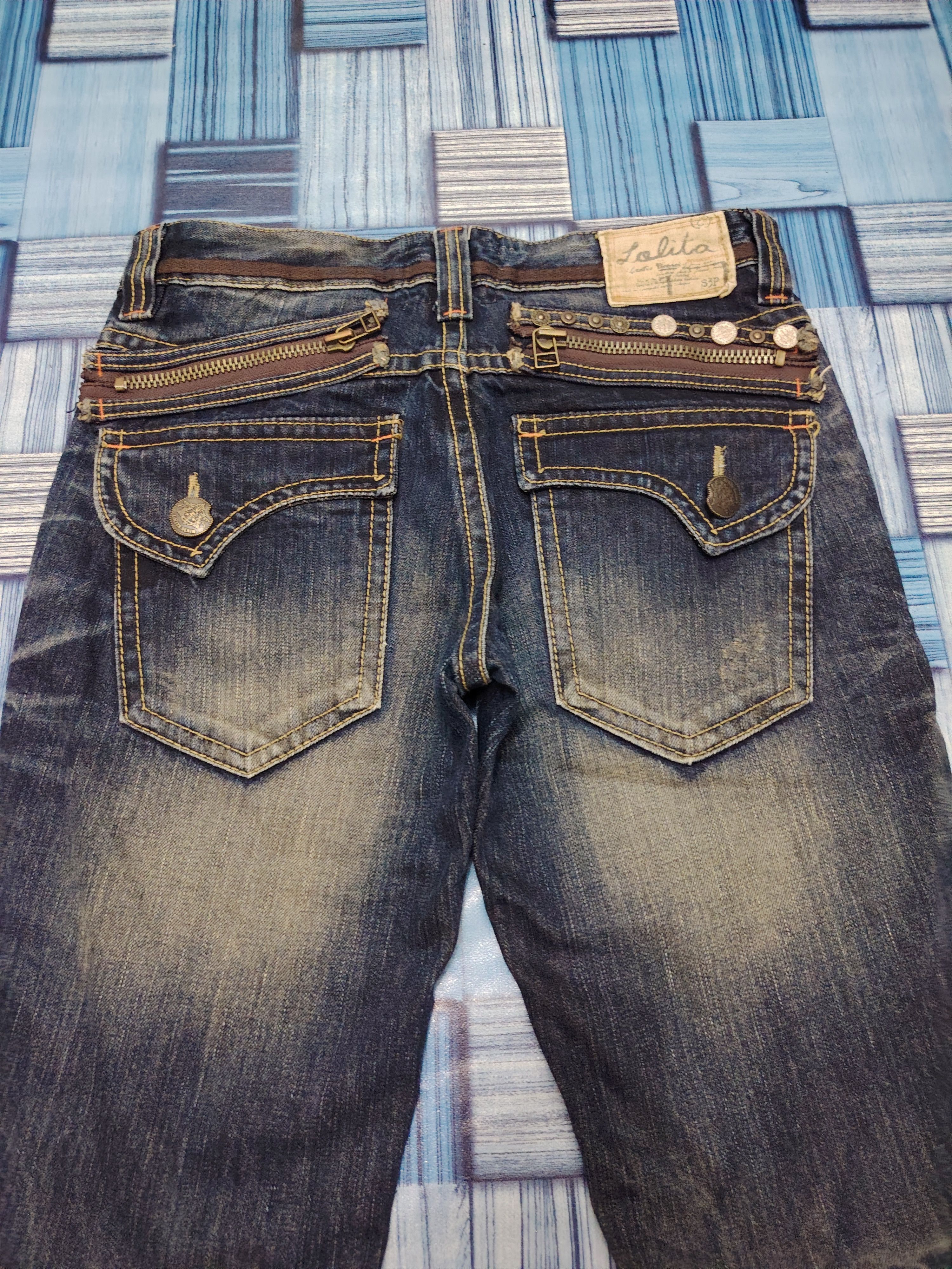 Japanese Brand Yoshitomo Nara Lolita Flared Mud Wash Distressed Size US 30 / EU 46 - 13 Thumbnail