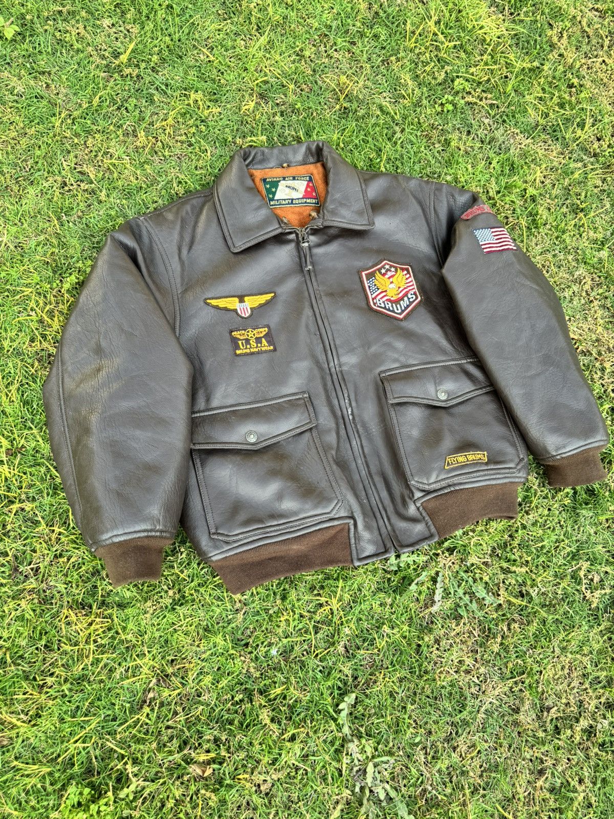 Vintage Jacket BRUMS COAT AVIANO AIR FORCE MILITARY EQUIPMENT Size US M / EU 48-50 / 2 - 3 Thumbnail