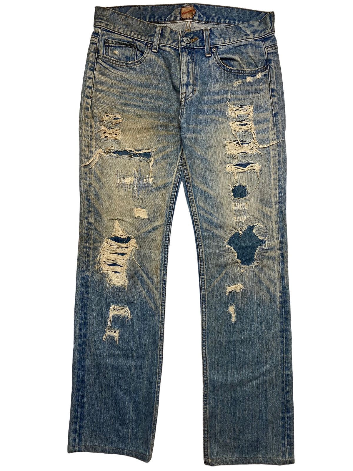 Beauty Beast 2000s Jackrose - Mud Wash Crash Denim Size US 31 - 1 Thumbnail