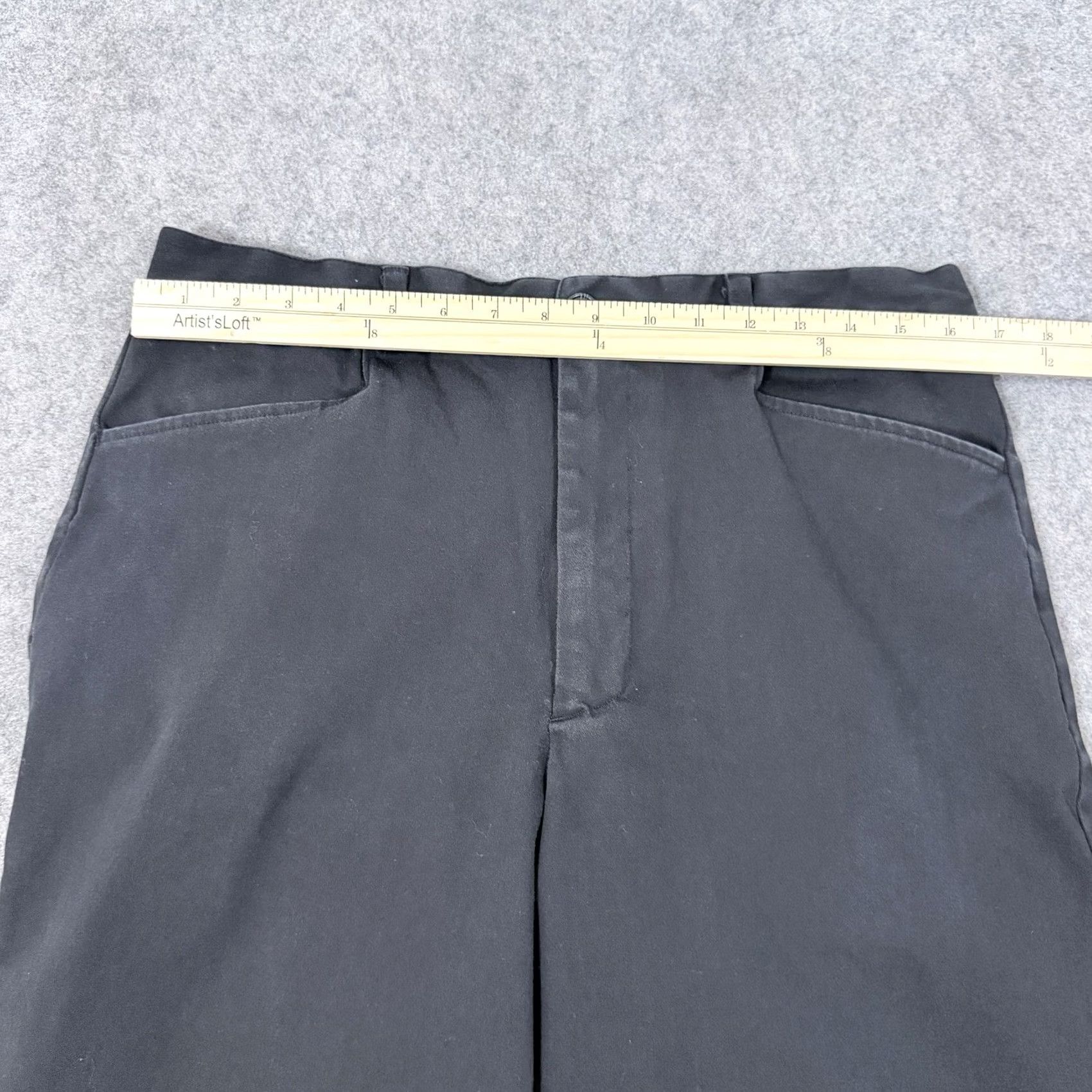 Perry Ellis Perry Ellis Casual Chino Pants Mens Size 36 Regular Black 33.5x29.25 Flat Front Pockets 90s City Preppy USA Modern Western Wedding Workwear Standards Size US 36 / EU 52 - 7 Thumbnail