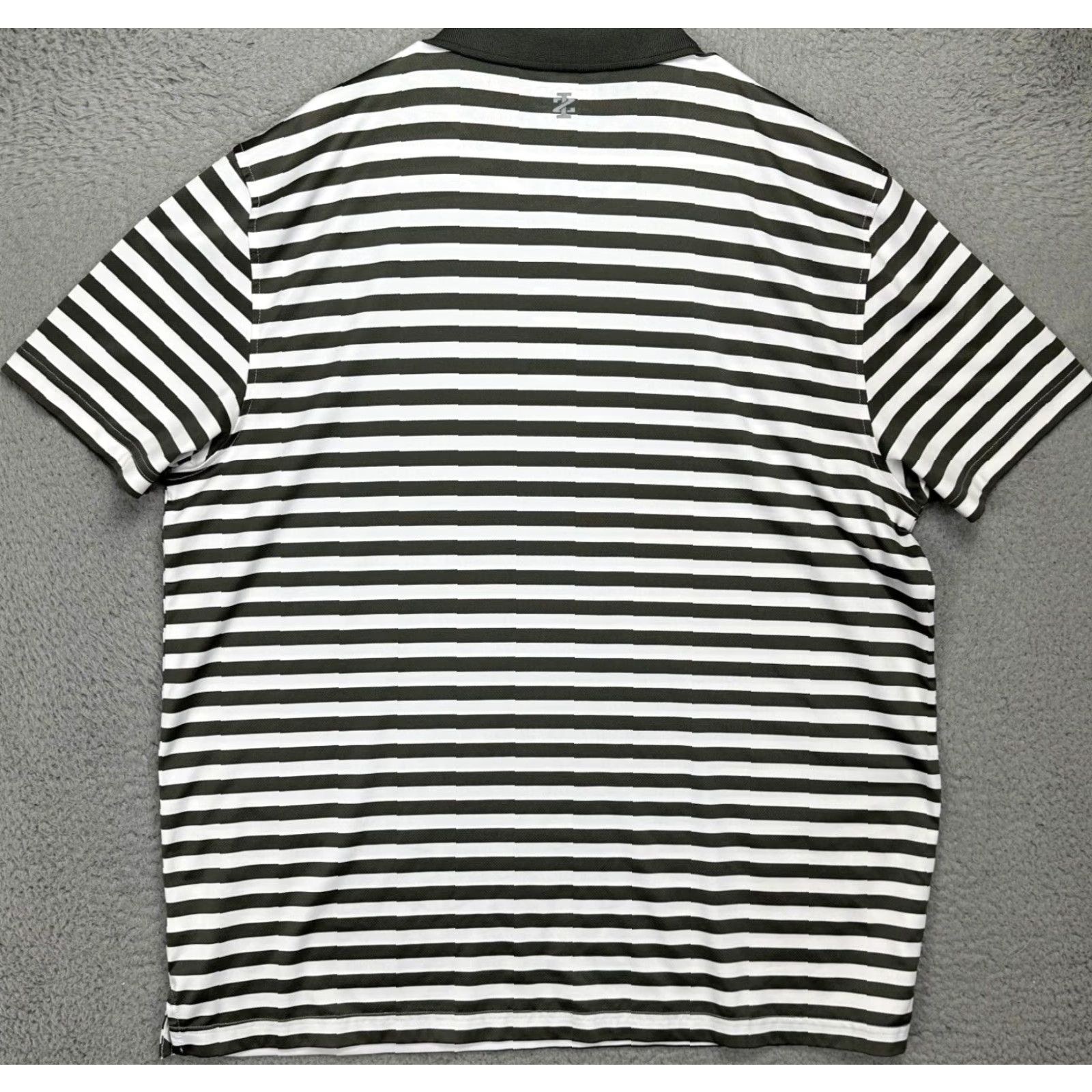 Izod Izod Golf Polo Shirt Mens XL White Black Candy Stripes Short Sleeve Polo Athletic Classic Casual Golfing Outdoor Summer Size US XL / EU 56 / 4 - 3 Thumbnail