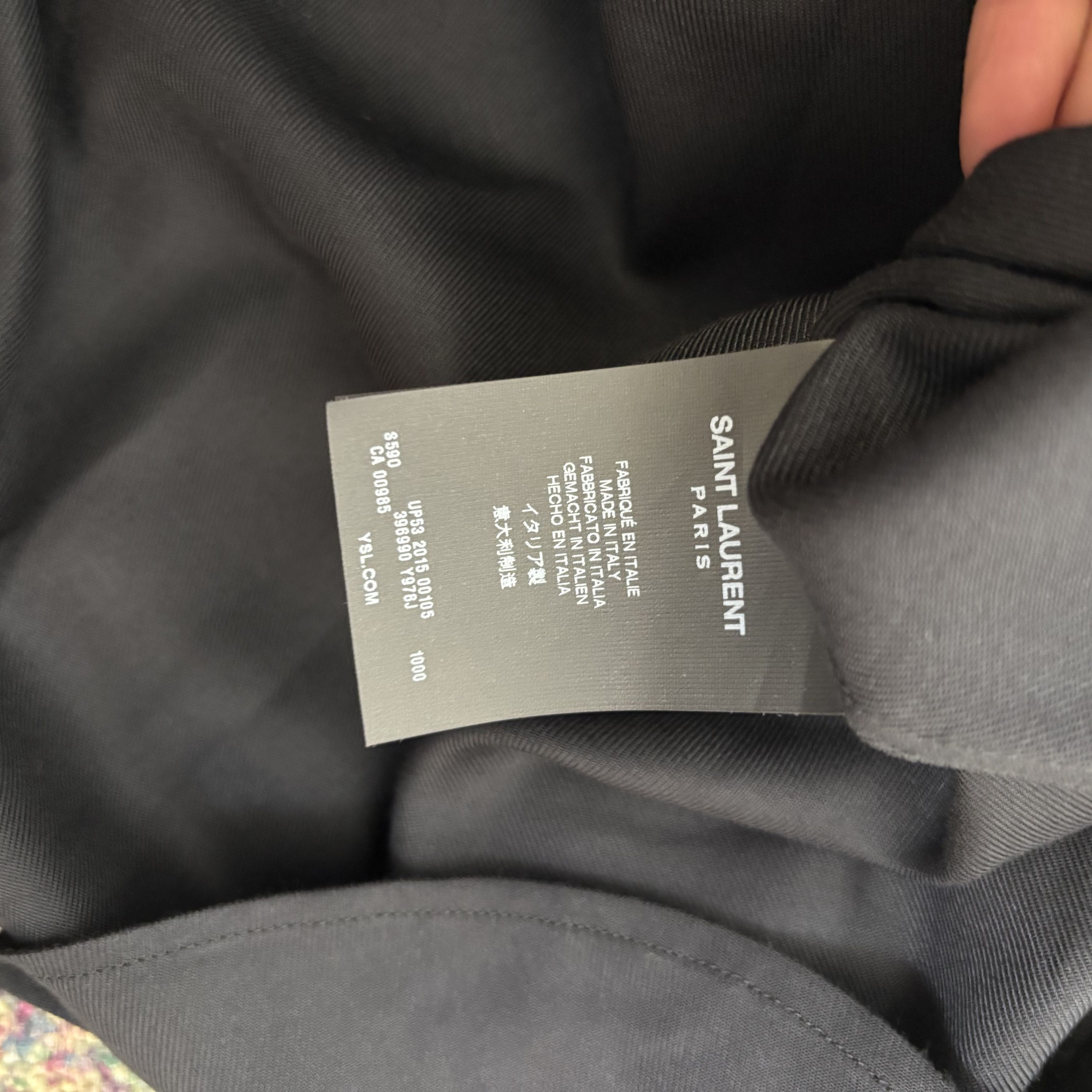 Saint Laurent Paris Saint Laurent Black & Leather Shirt Size US XL / EU 56 / 4 - 4 Thumbnail