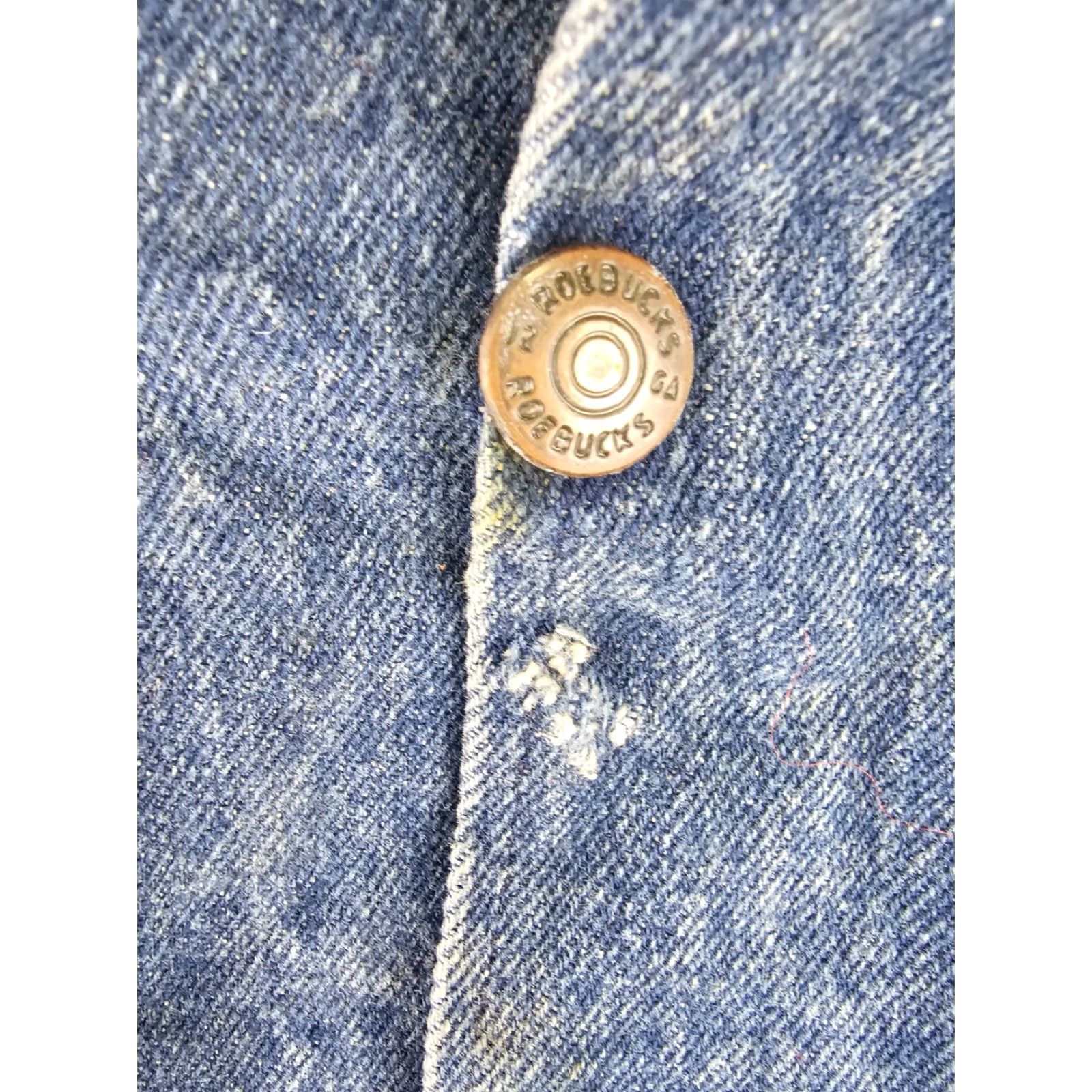 Denime VINTAGE THUNDERING WHEELS MC DENIM VEST XL SHIRT Men BLUE Biker 70's Illinois WAUKEGAN MC Title Gear Mens Size US XL / EU 56 / 4 - 4 Thumbnail