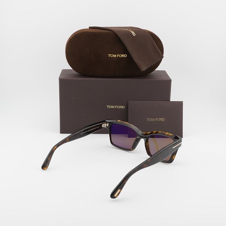 Tom Ford Tom Ford Mikel FT1085 52H Sunglasses Havana Rectangle Frame Size ONE SIZE - 10 Thumbnail