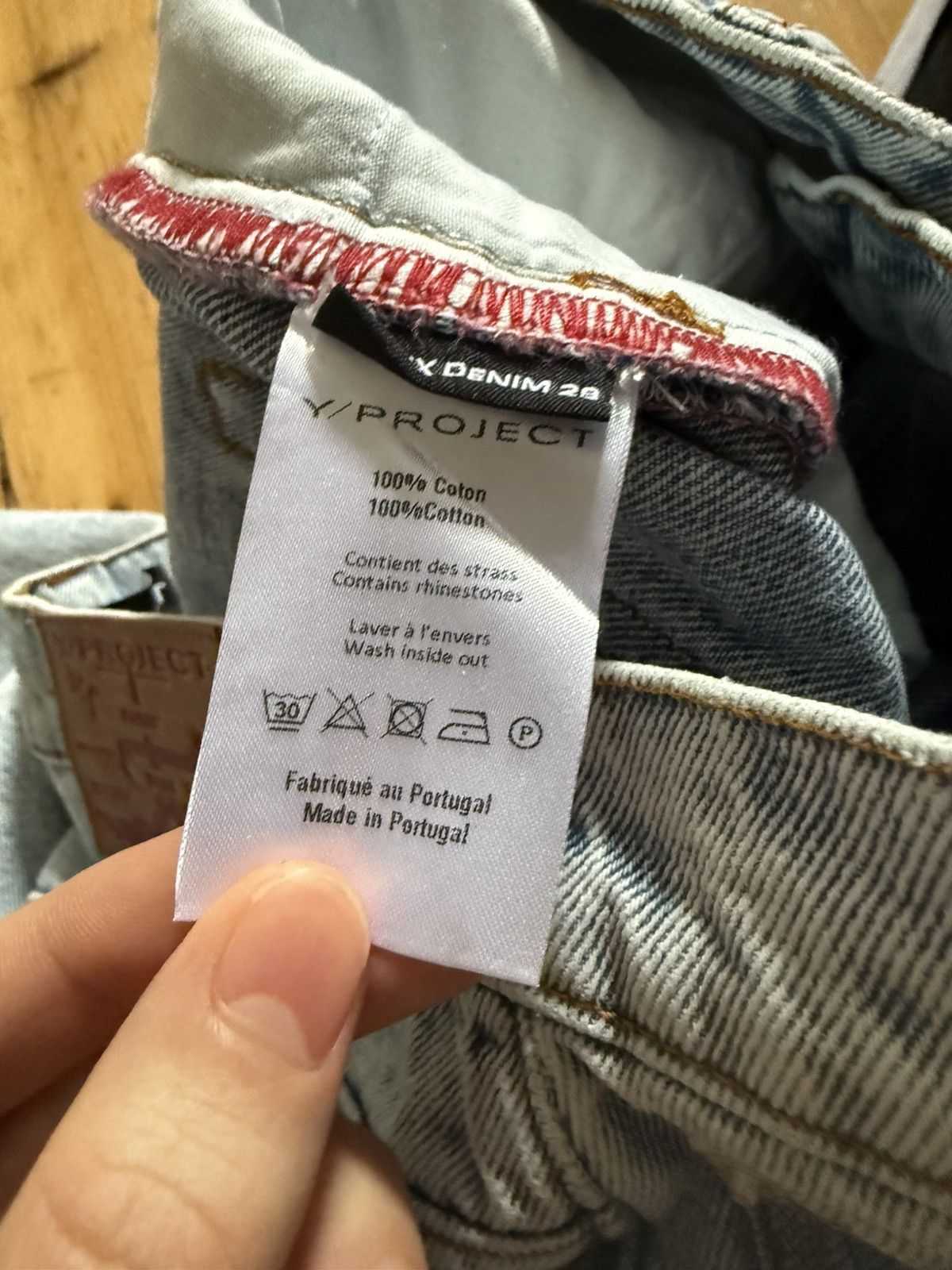 Y/Project SSENSE Exclusive Blue Crystal Jeans Size US 28 / EU 44 - 5 Thumbnail