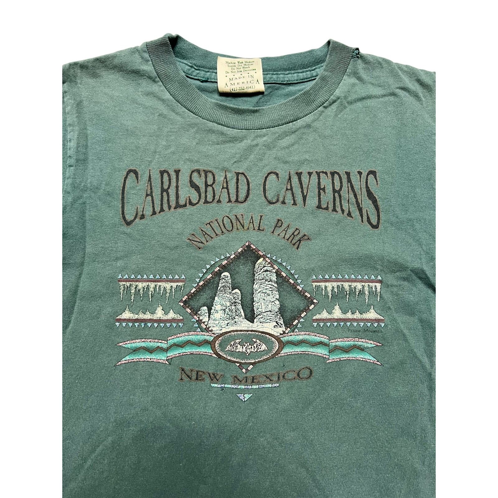 Vintage Carlsbad Caverns National Park Prairie Mountain Youth 6-8 Size XXS / US 00 / IT 34 - 2 Thumbnail