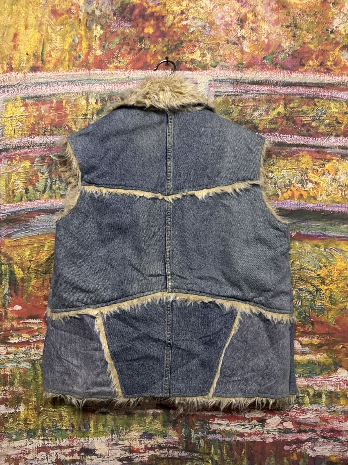 Japanese Brand Castom made vest denim jacket Size US L / EU 52-54 / 3 - 2 Thumbnail