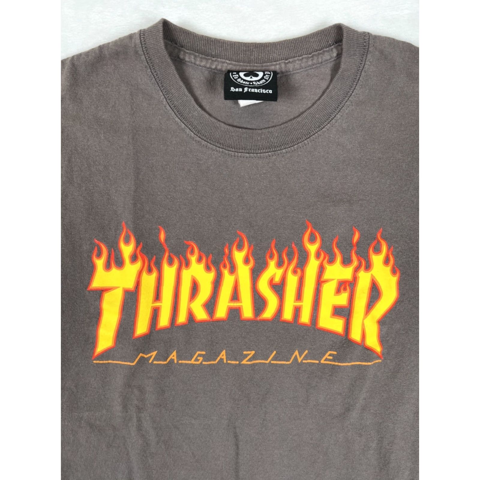 Thrasher VINTAGE Thrasher T-Shirt Men S Gray Crew Neck Short Sleeve 90s Grunge Classic Size US S / EU 44-46 / 1 - 2 Thumbnail