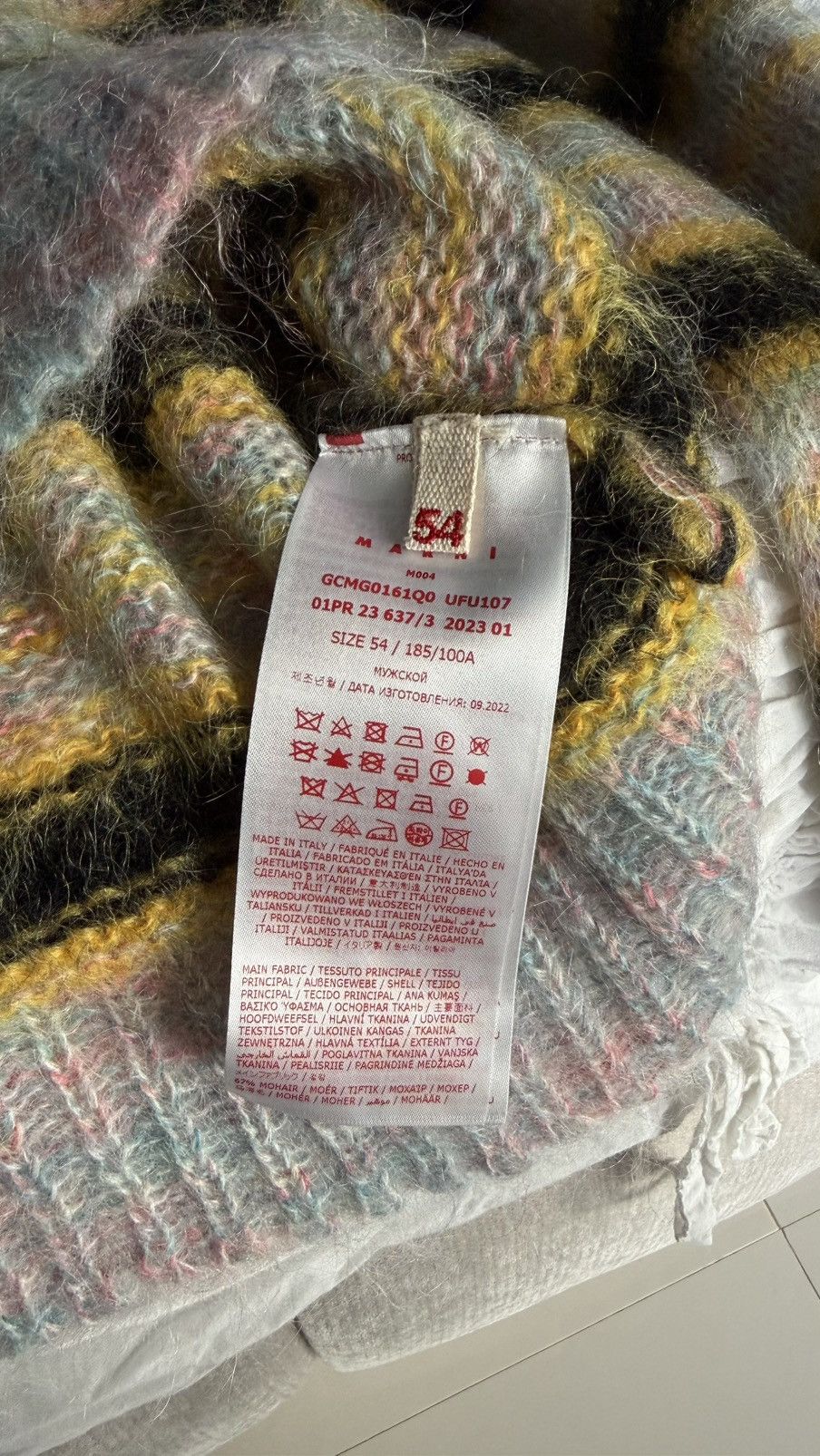 Marni Marni Striped Mohair Sweater Size US L / EU 52-54 / 3 - 7 Thumbnail