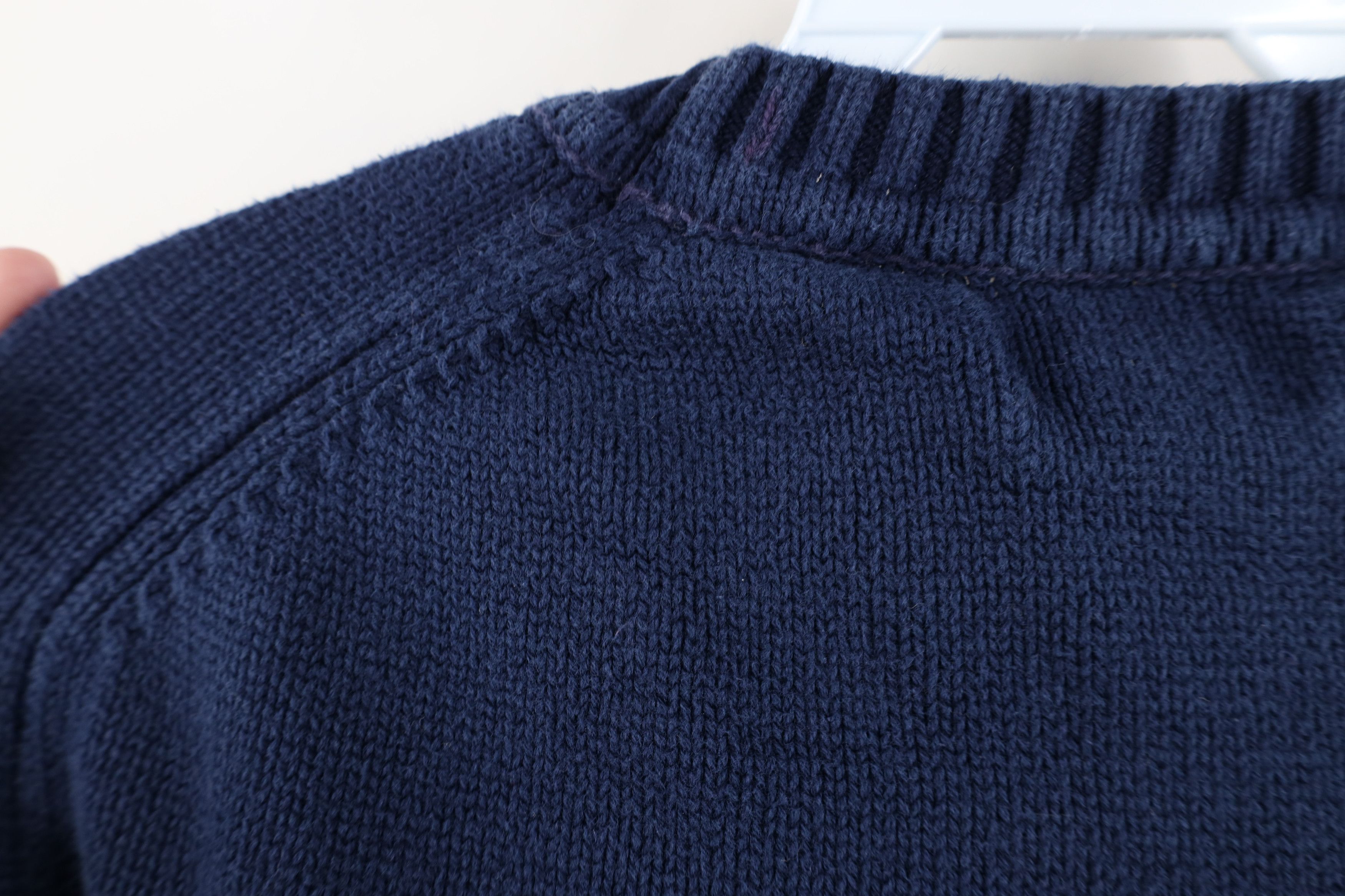 Lands' End Vintage 90s Lands End Cotton Knit Crewneck Sweater Blue USA Size US L / EU 52-54 / 3 - 7 Thumbnail