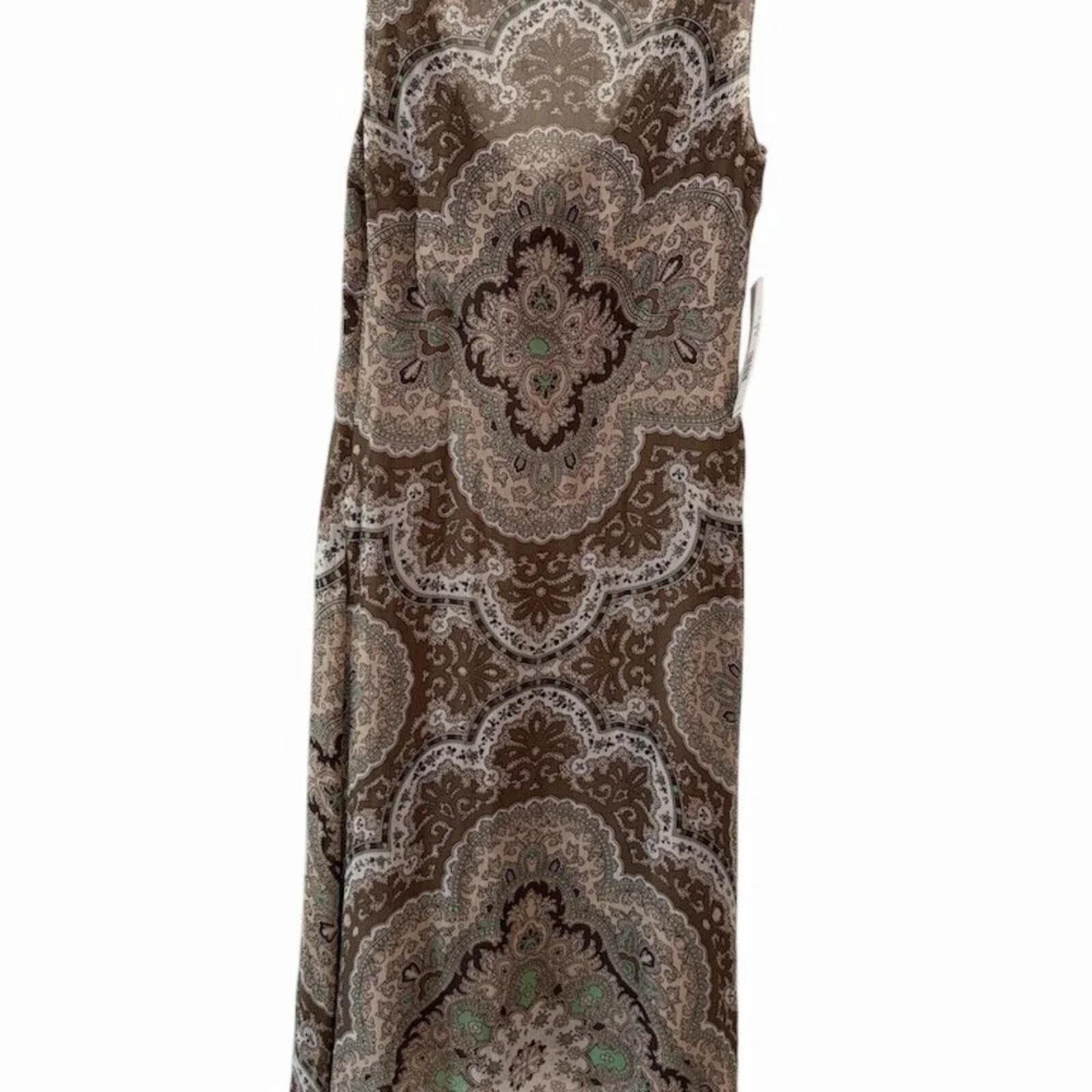 Other Gianni Bini Silk Josephine Dress Size 4 Paisley Beaded Midi Size S / US 4 / IT 40 - 2 Thumbnail
