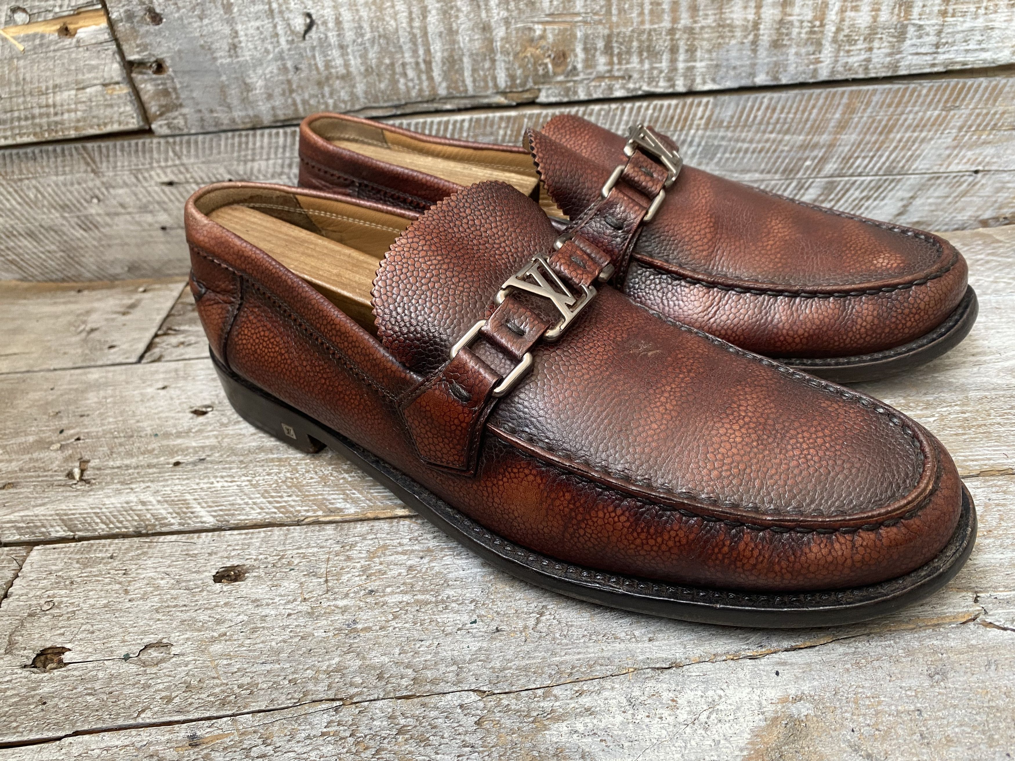 Louis Vuitton Louis vuitton major pebble grain loafer uk 8.5 Size US 9.5 / EU 42-43 - 11 Thumbnail