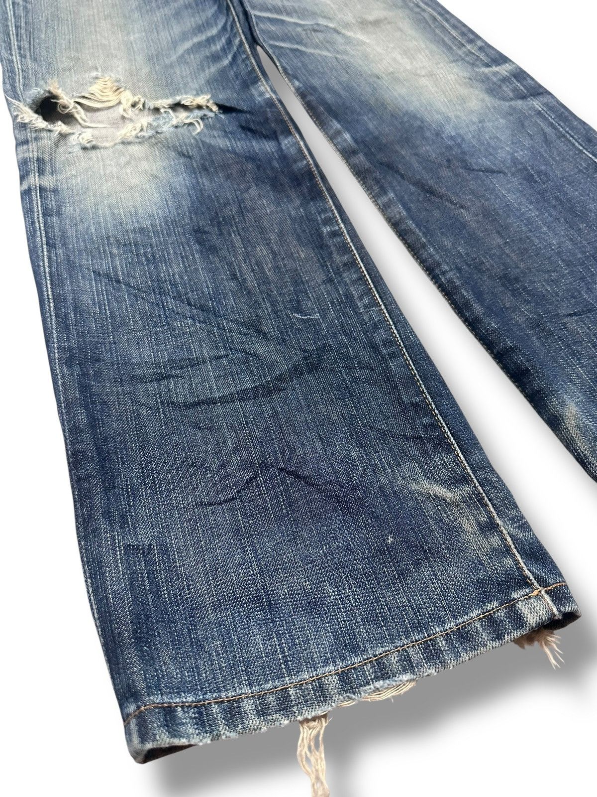 Edwin EDWIN 503 ZZ Vintage Distressed Japan Straight Jeans & Faded Size US 30 / EU 46 - 12 Thumbnail