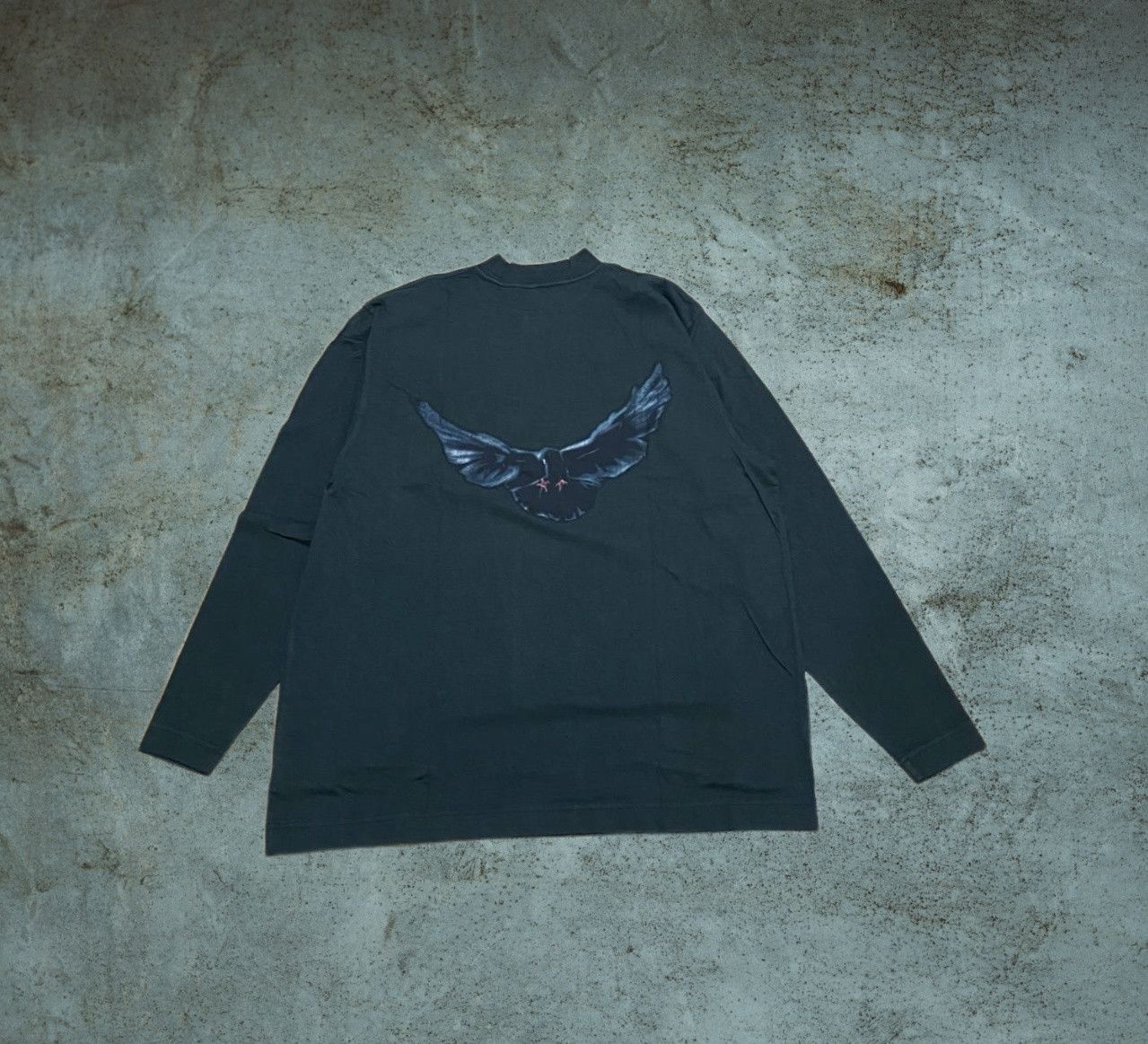 image of Donda x Gap Open For Offer Yzy Gap Balenciaga Kanye Dove Long Sleeve in Black, Men's (Size Medium)