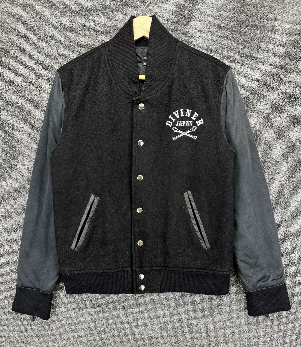 Japanese Brand Vintage Diviner Japan Skull Punk Varsity Jacket Size M / US 6-8 / IT 42-44 - 6 Thumbnail