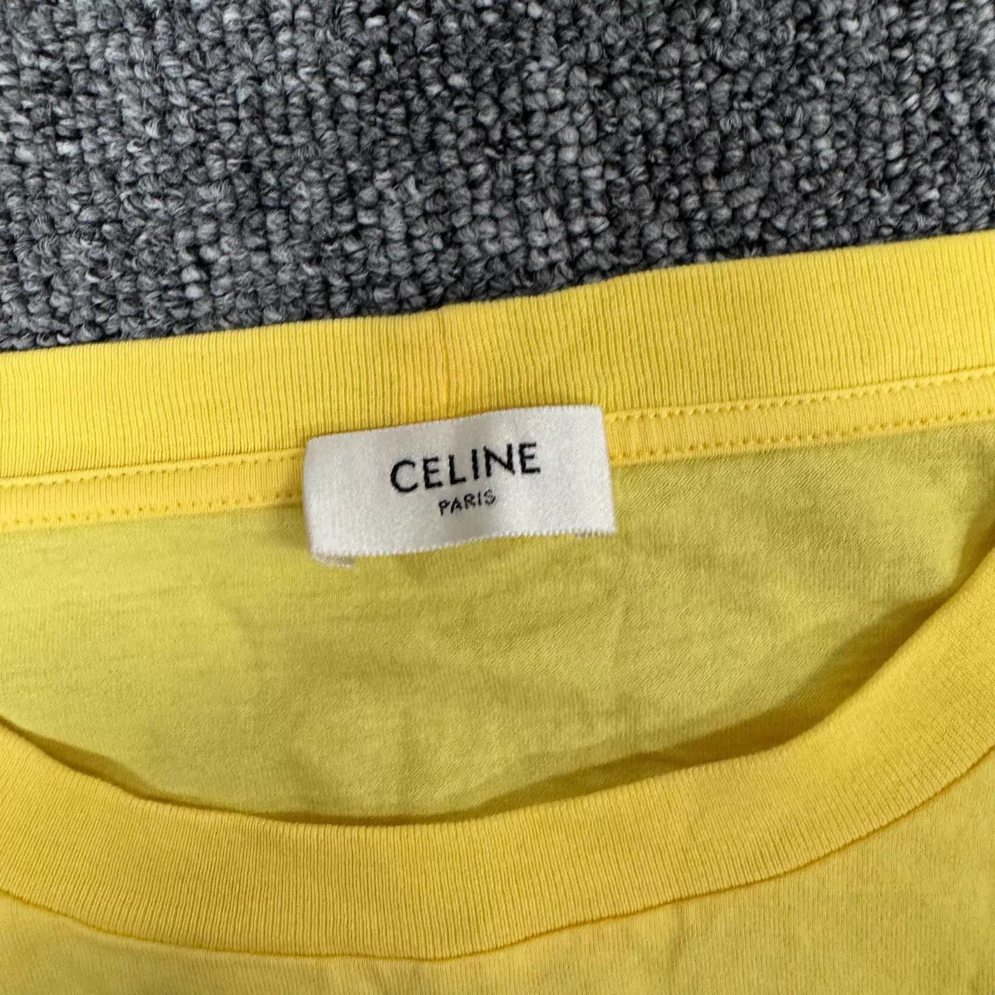 Celine Celine Yellow Big Logo Short Short-Sleeve T M 99 New Size M / US 6-8 / IT 42-44 - 5 Thumbnail