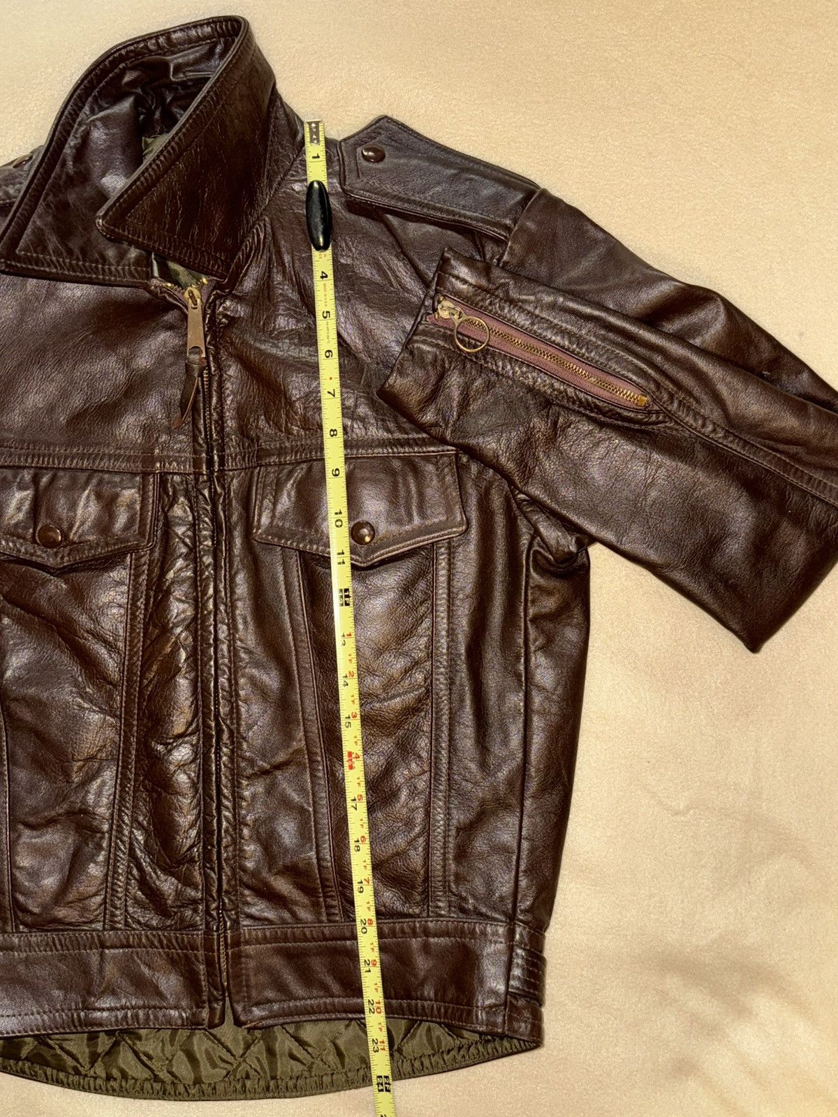 Harley Davidson Harley Davidson AMC Cavalier Leather Trucker/Moto Jacket 36 Size US XXS / EU 40 - 4 Thumbnail