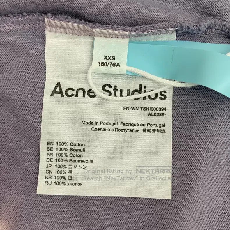 Acne Studios Acne Studios Purple shaped tie-dye printed cotton collar l Size XXS / US 00 / IT 34 - 8 Thumbnail