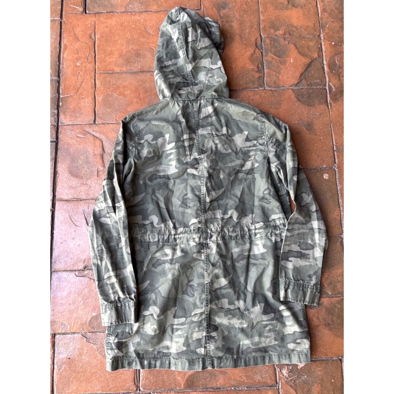 Lucky Brand VINTAGE Y2K Lucky Brand Military Camouflage Hooded Jacket Women’s Small Full Zip Size S / US 4 / IT 40 - 3 Thumbnail
