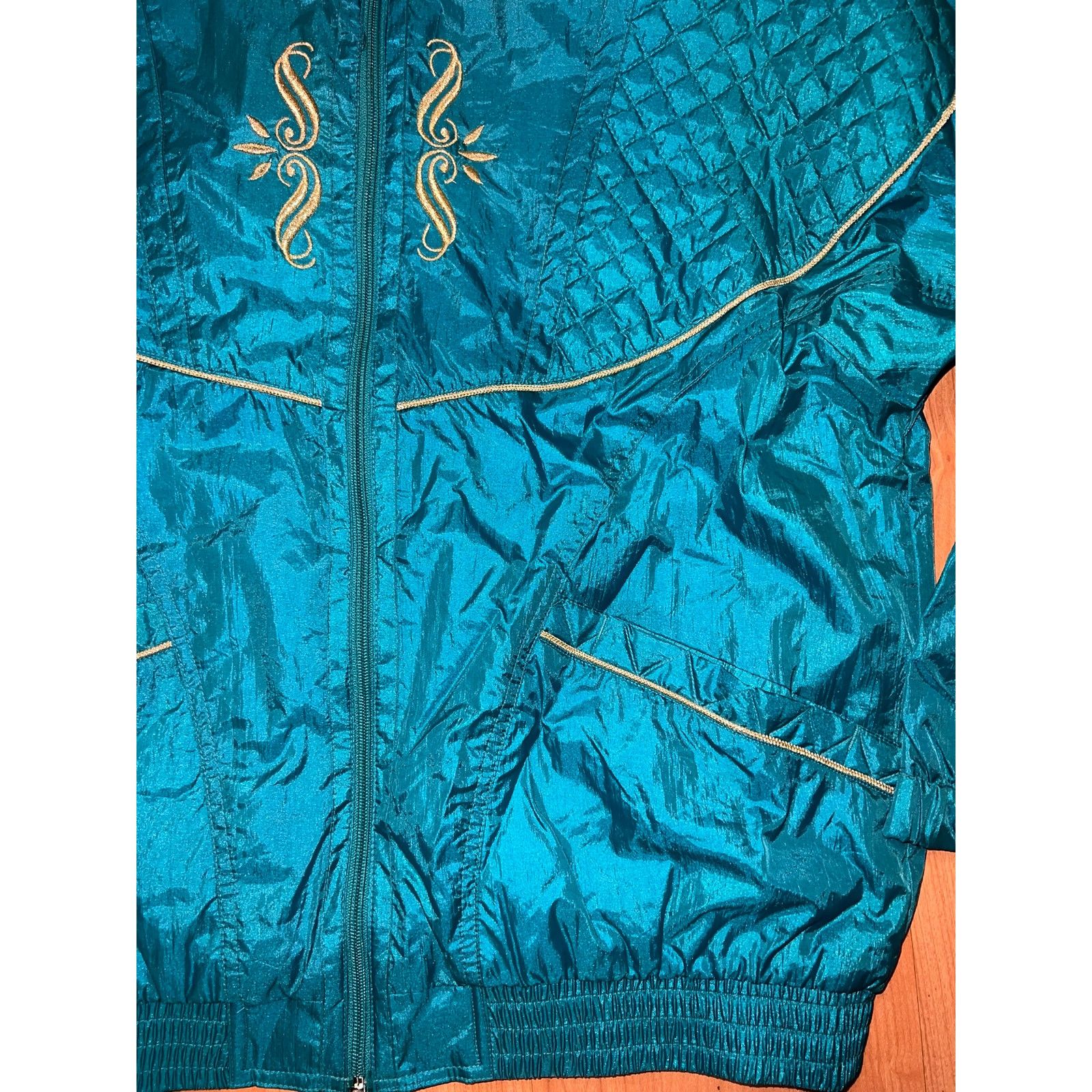 Vintage Vintage Womens Track Suit Nylon Tracksuit Set 90s VTG Large Size L / US 10 / IT 46 - 6 Thumbnail