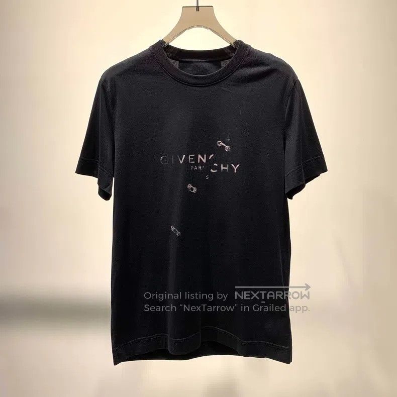 Givenchy Givenchy New Black Visual Trap Short Sleeve Size US M / EU 48-50 / 2 - 1 Thumbnail