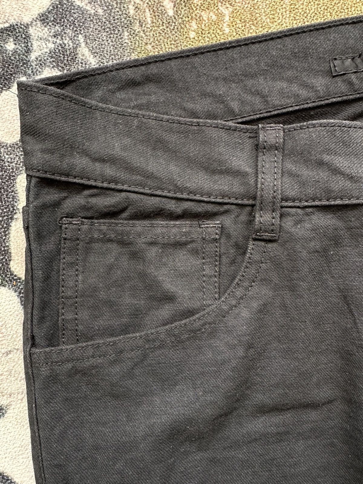 NO ID No ID Japan black denim avantgarde slim rocker fashion Size US 32 / EU 48 - 13 Thumbnail