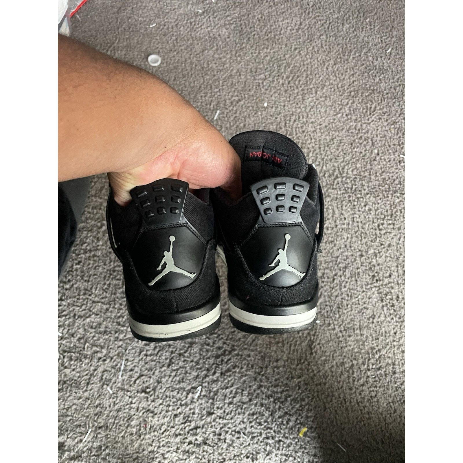 Nike Size 8 - Nike Air Jordan 4 Retro SE Black Canvas Men's Shoes Size US 8 / EU 41 - 5 Thumbnail