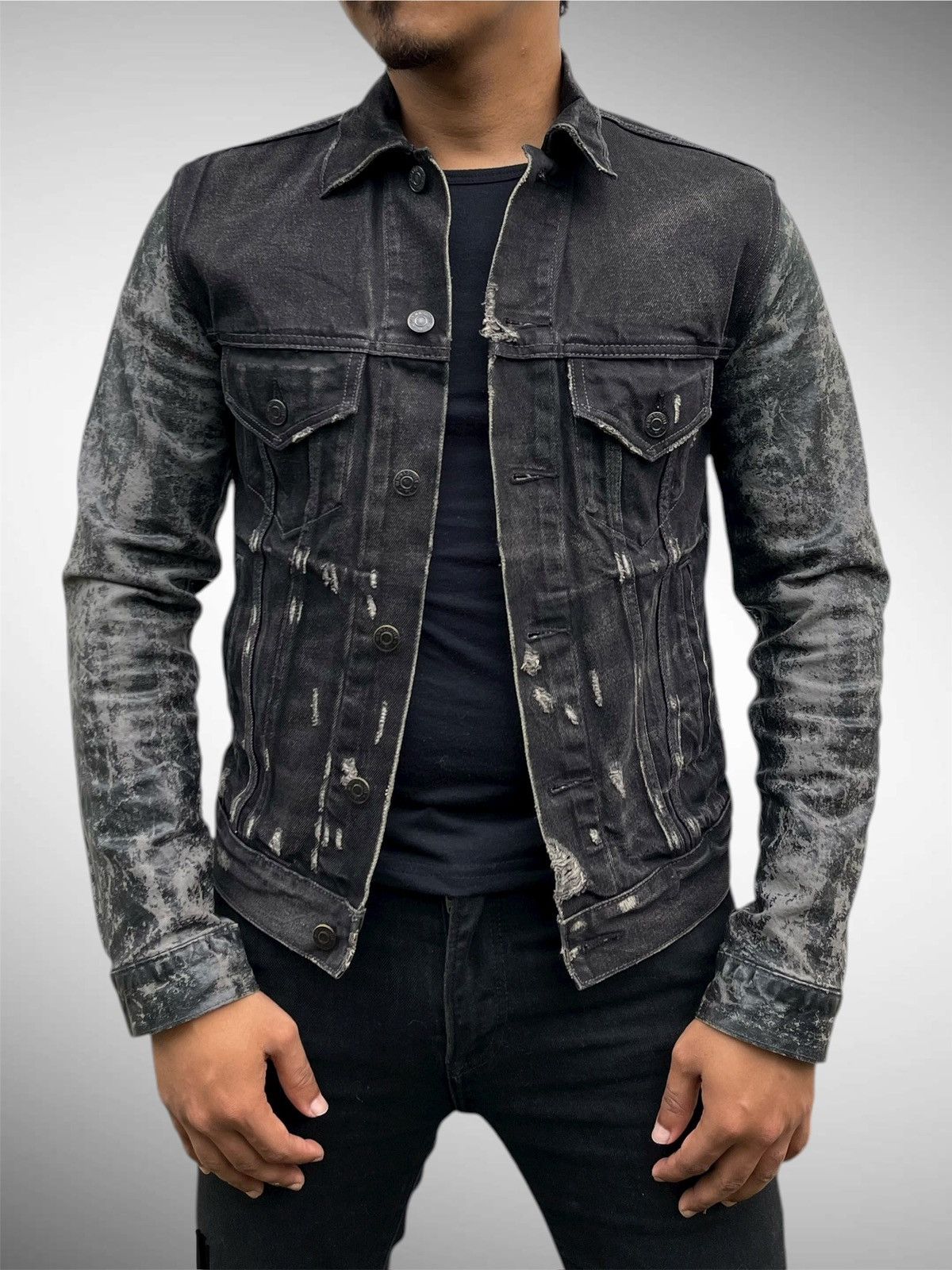 Denim & Supply Ralph Lauren 🔥Vtg Denim & Supply Ralph Lauren Waxed Sleeve Trucker Jacket Size US S / EU 44-46 / 1 - 1 Thumbnail