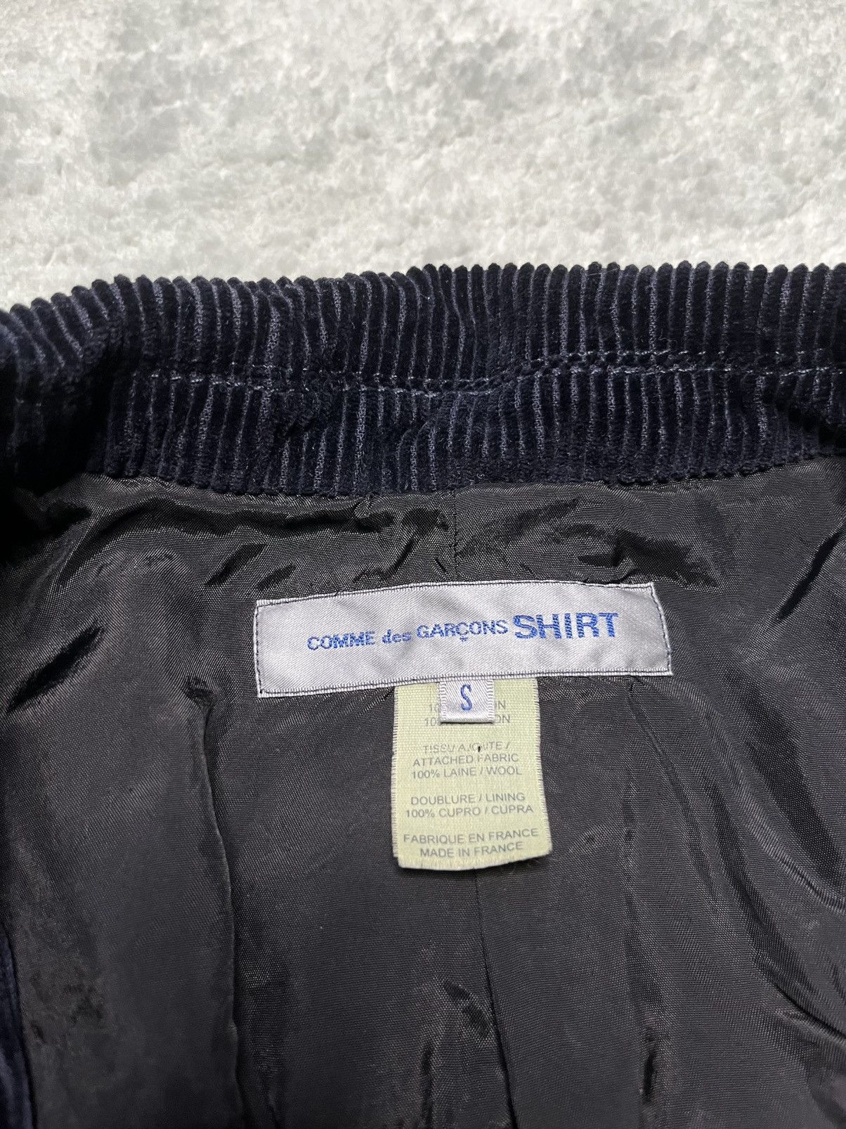 Comme des Garcons Vintage Navy Basic Comme Des Garcons Designer blazer Size S Size 46R - 7 Thumbnail