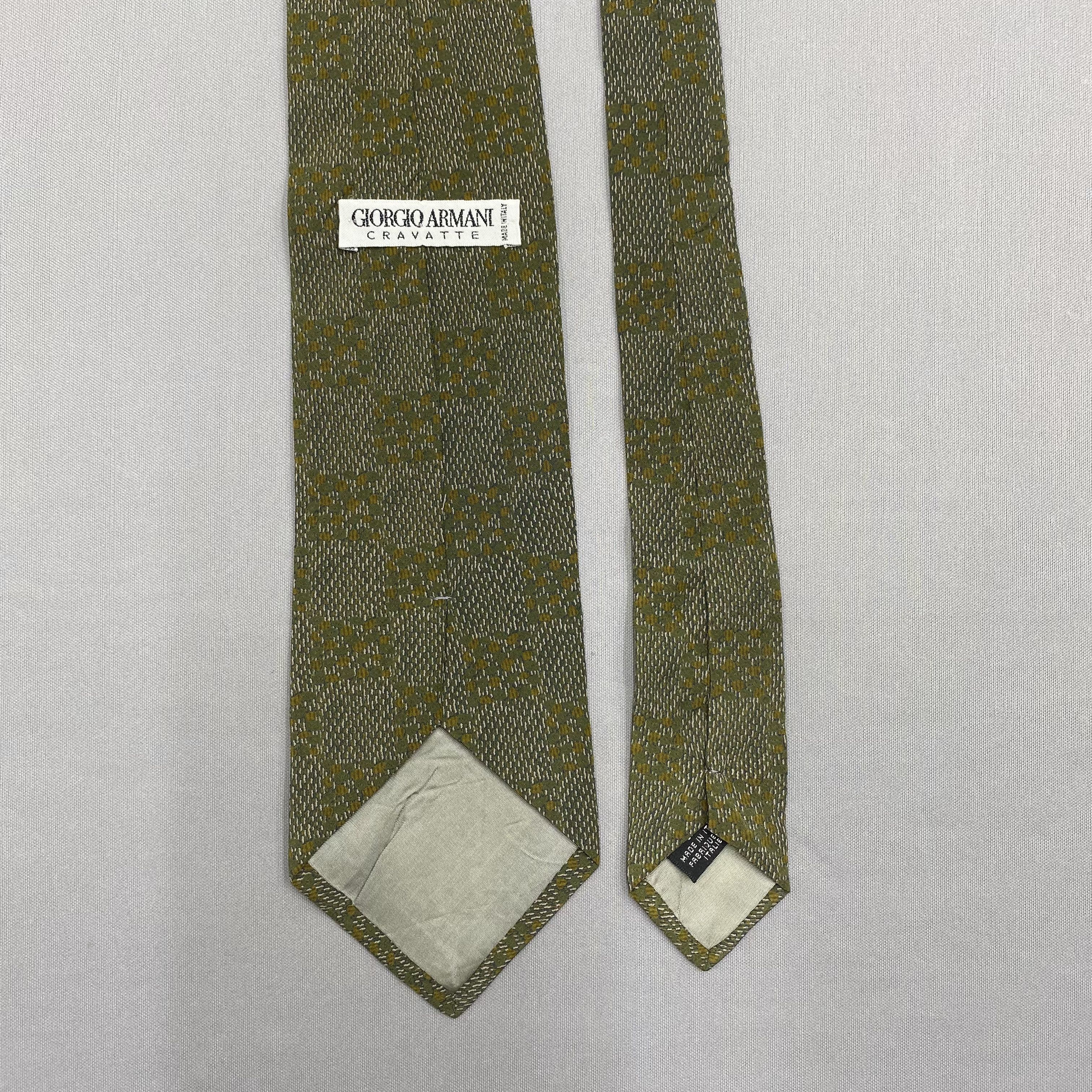 Giorgio Armani Vintage Giorgio Armani SILK Necktie Cravate Pure Silk Size ONE SIZE - 6 Thumbnail