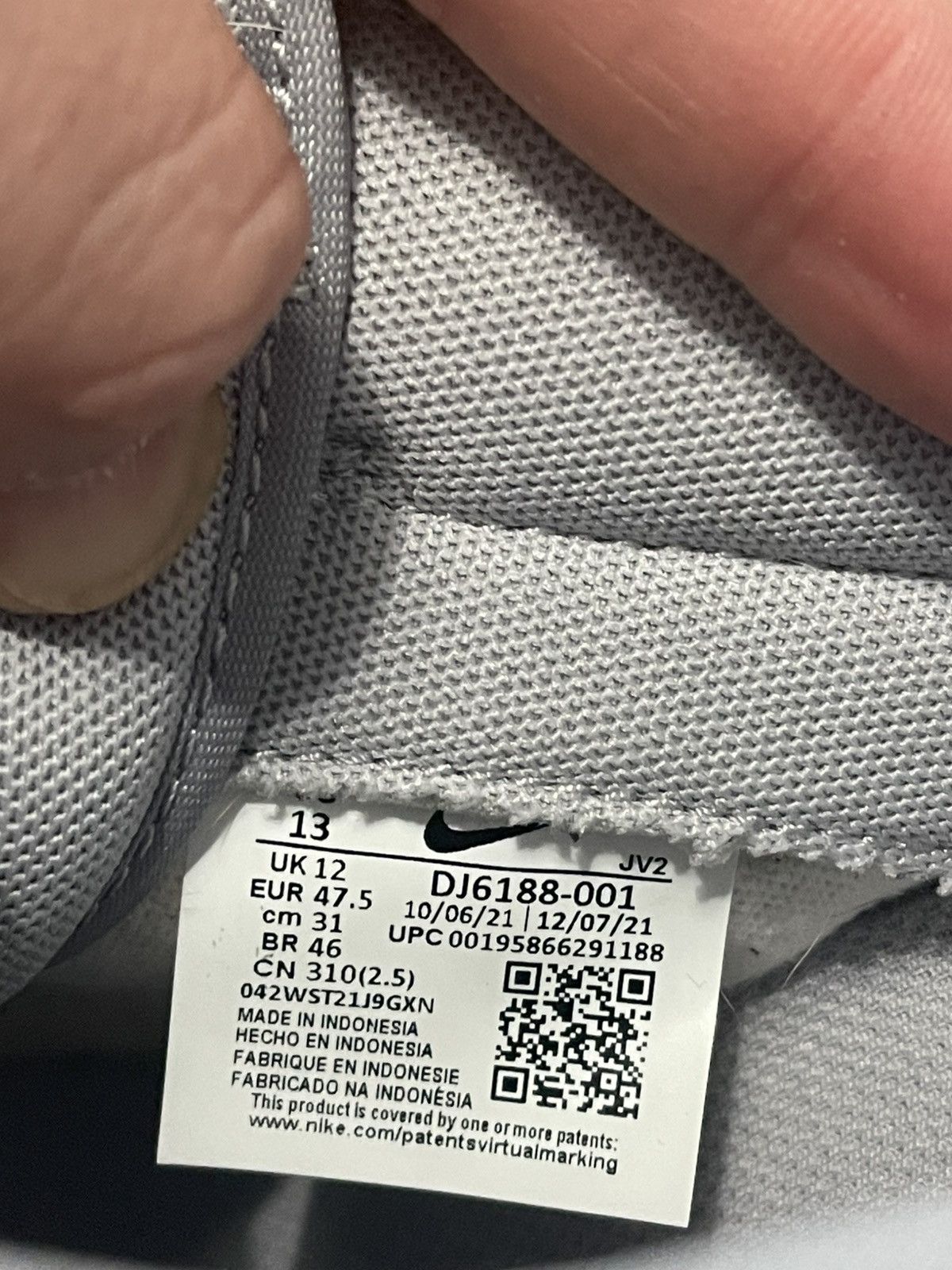 Nike Nike Dunk Low “Pure Platinum” Wolf Grey Shoes DJ6188-001 Size US 13 / EU 46 - 9 Thumbnail