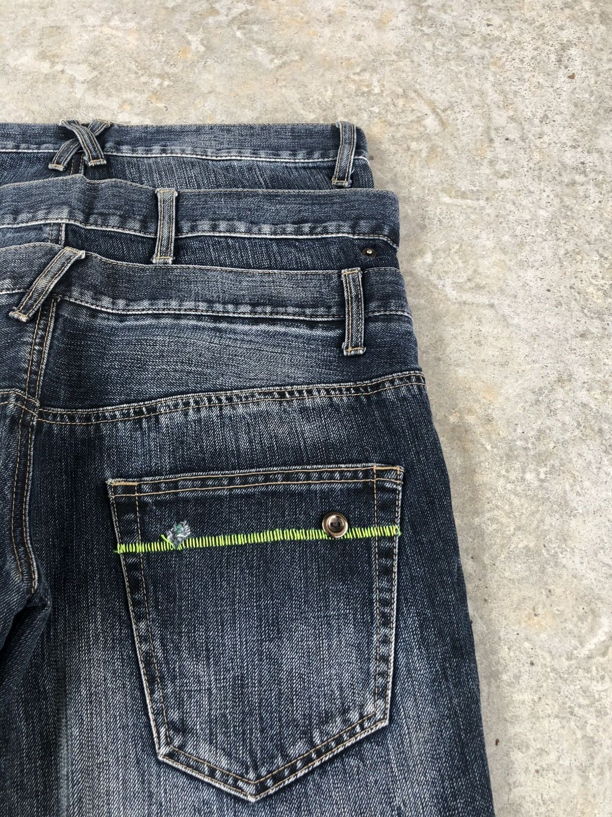 PPFM PPFM Double Waist Punk Style Distressed Jeans Size US 32 / EU 48 - 16 Thumbnail