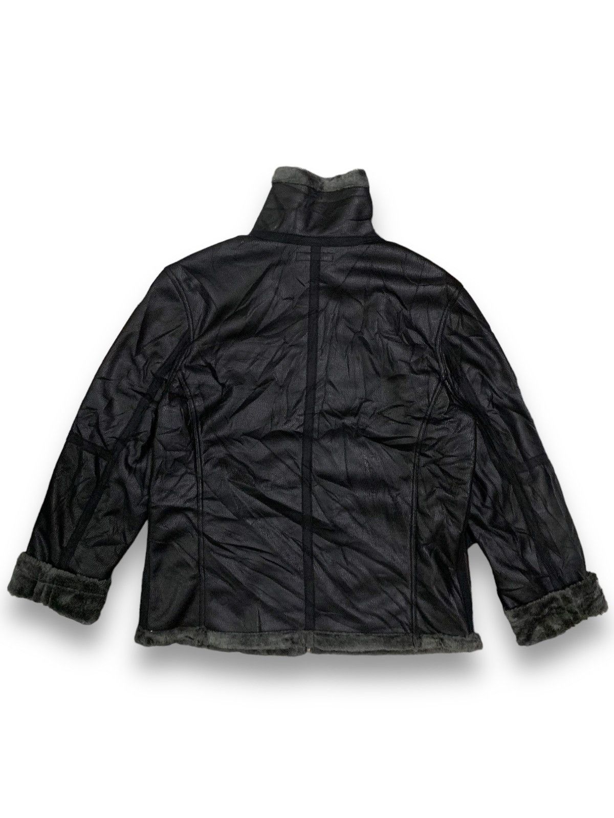 Japanese Brand Japanese Brand MFE Faux Leather Sherpa Lined B3 Jacket Size US M / EU 48-50 / 2 - 2 Thumbnail