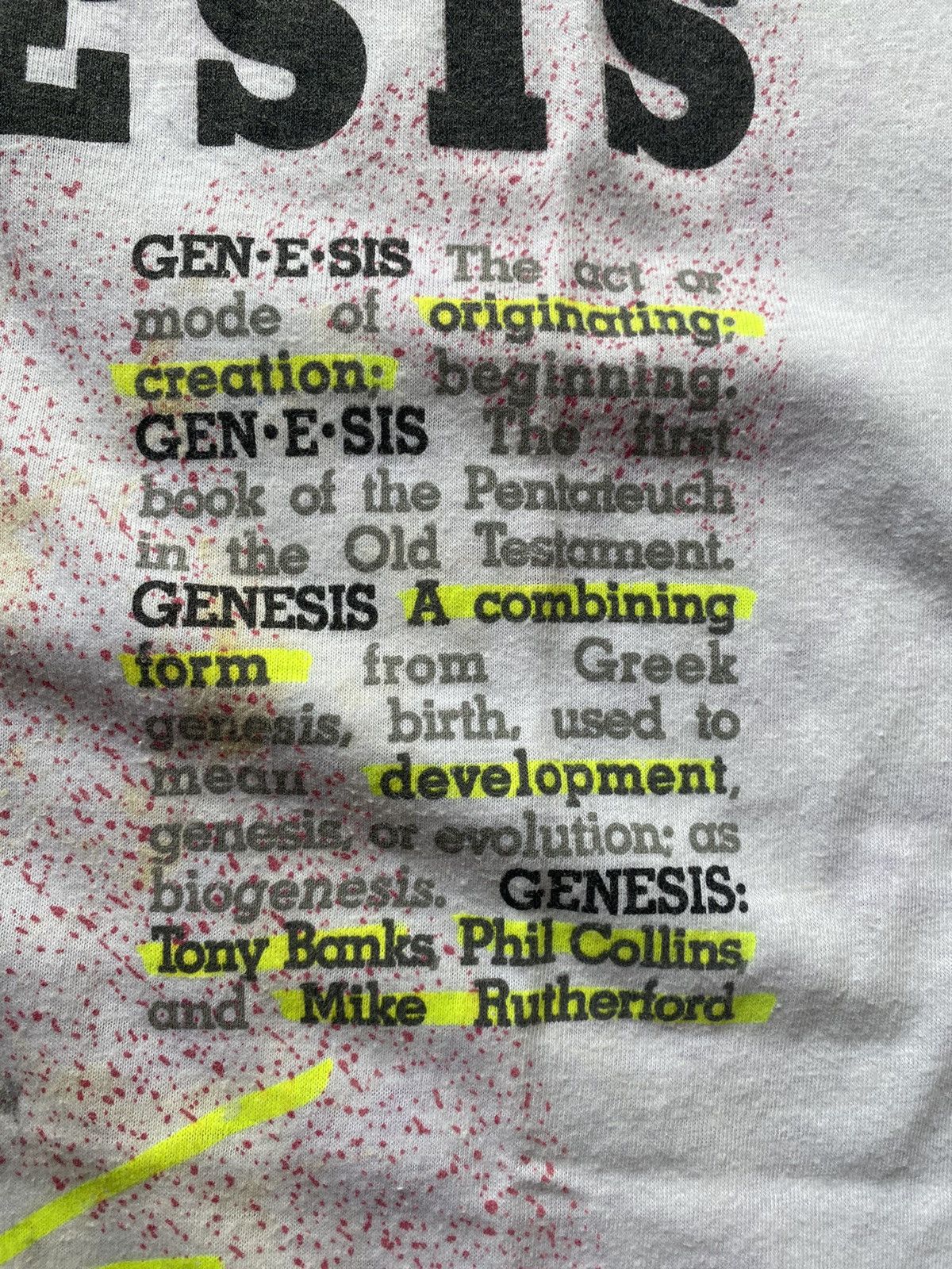 Band Tees × Vintage Vintage 1987 Genesis Band T Shirts Size US L / EU 52-54 / 3 - 5 Thumbnail