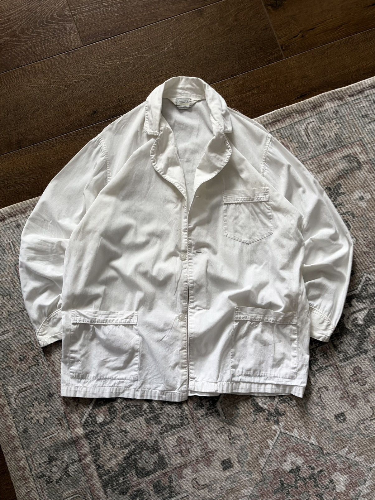 Christian Dior Monsieur Christian Dior Connaisseur Archive White Shirt Vintage Size US M / EU 48-50 / 2 - 2 Thumbnail
