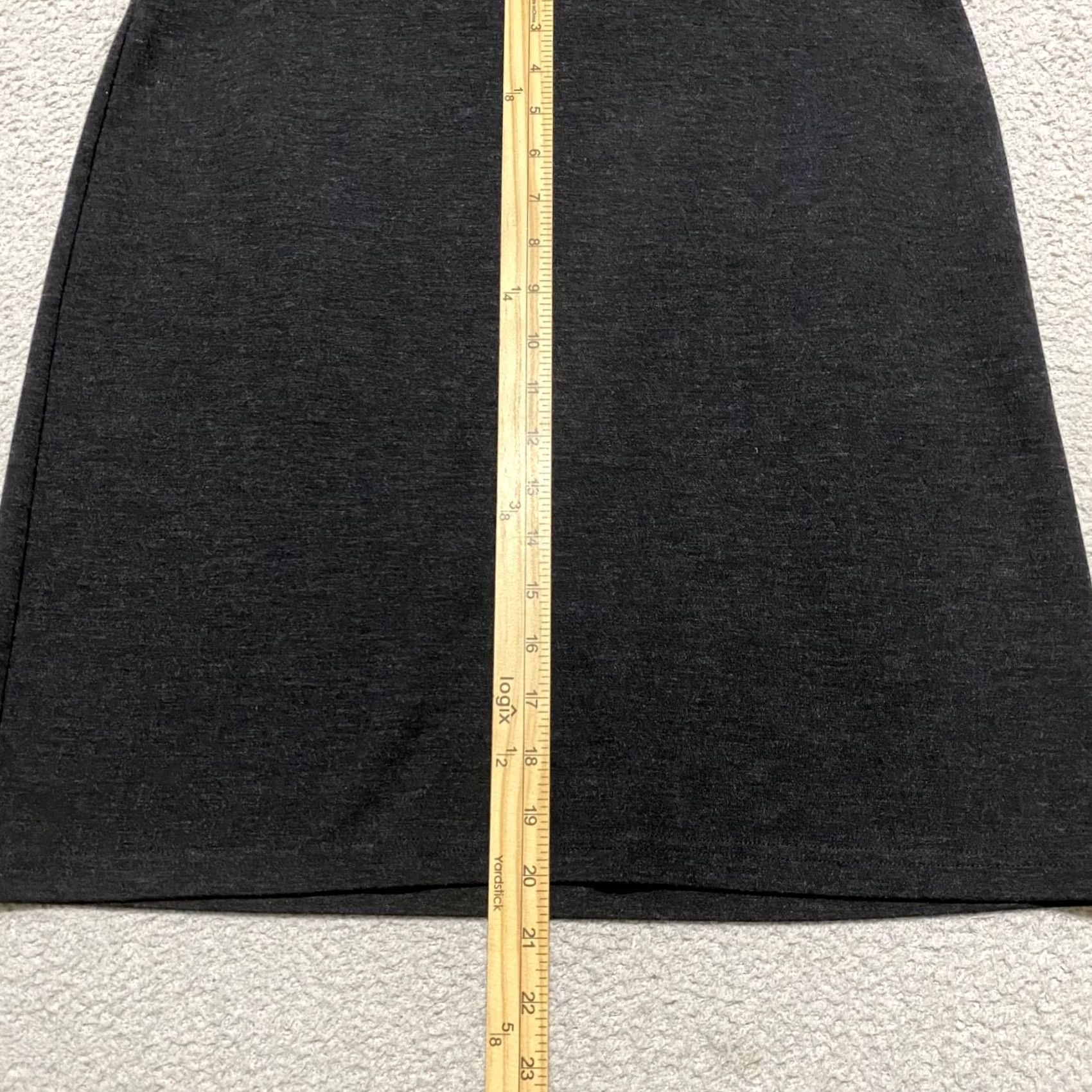 J. Jill J. Jill Skirt Medium Gray Straight Pencil Business Academia Stretch Size 32" / US 10 / IT 46 - 5 Thumbnail