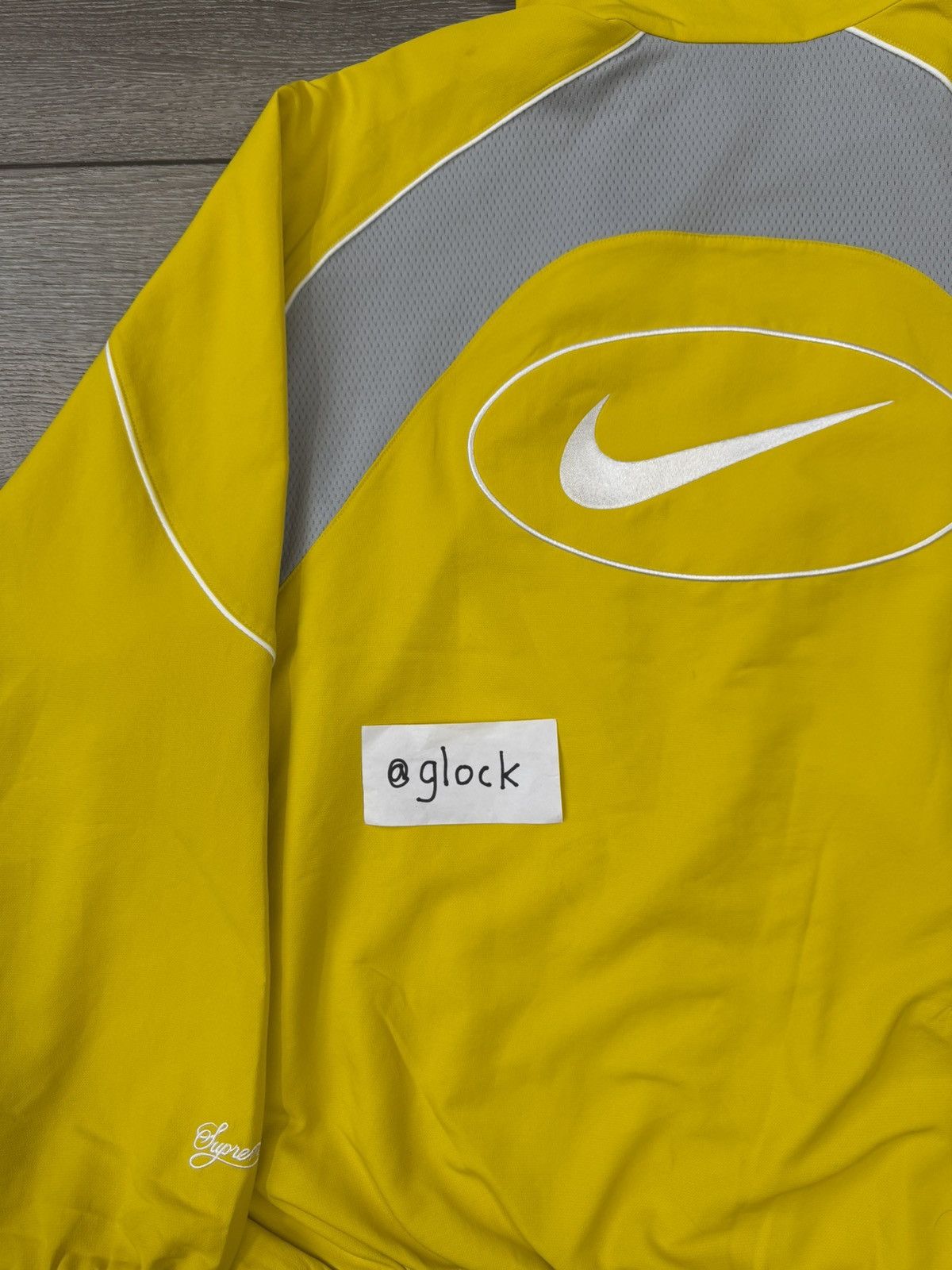 Supreme Nike Yellow Track Jacket SS25 Size Medium