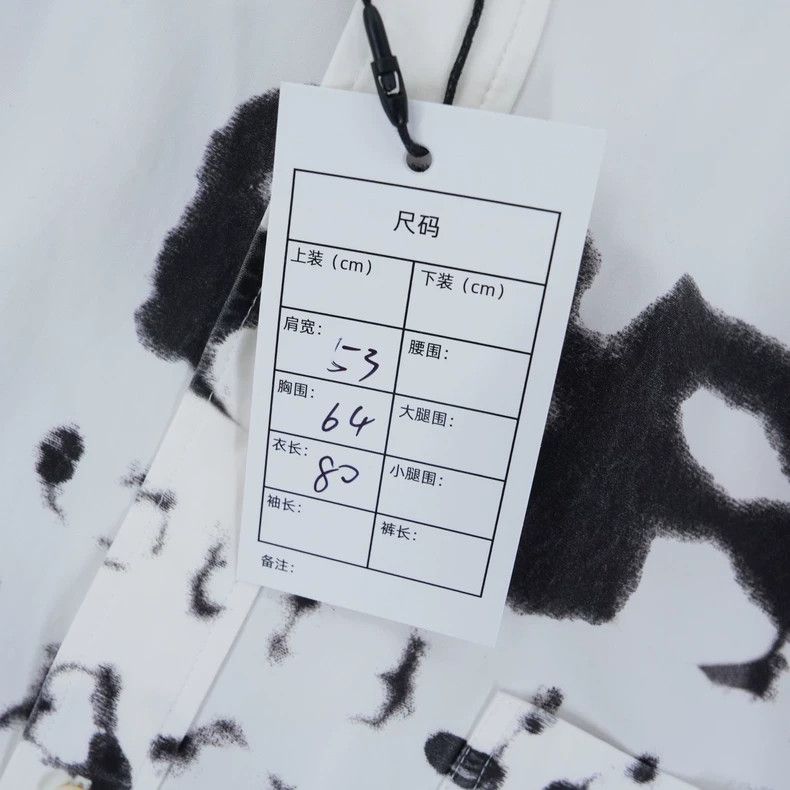 Balenciaga Balenciaga size 38 White Splatter Letter Shirt Size M / US 6-8 / IT 42-44 - 6 Thumbnail