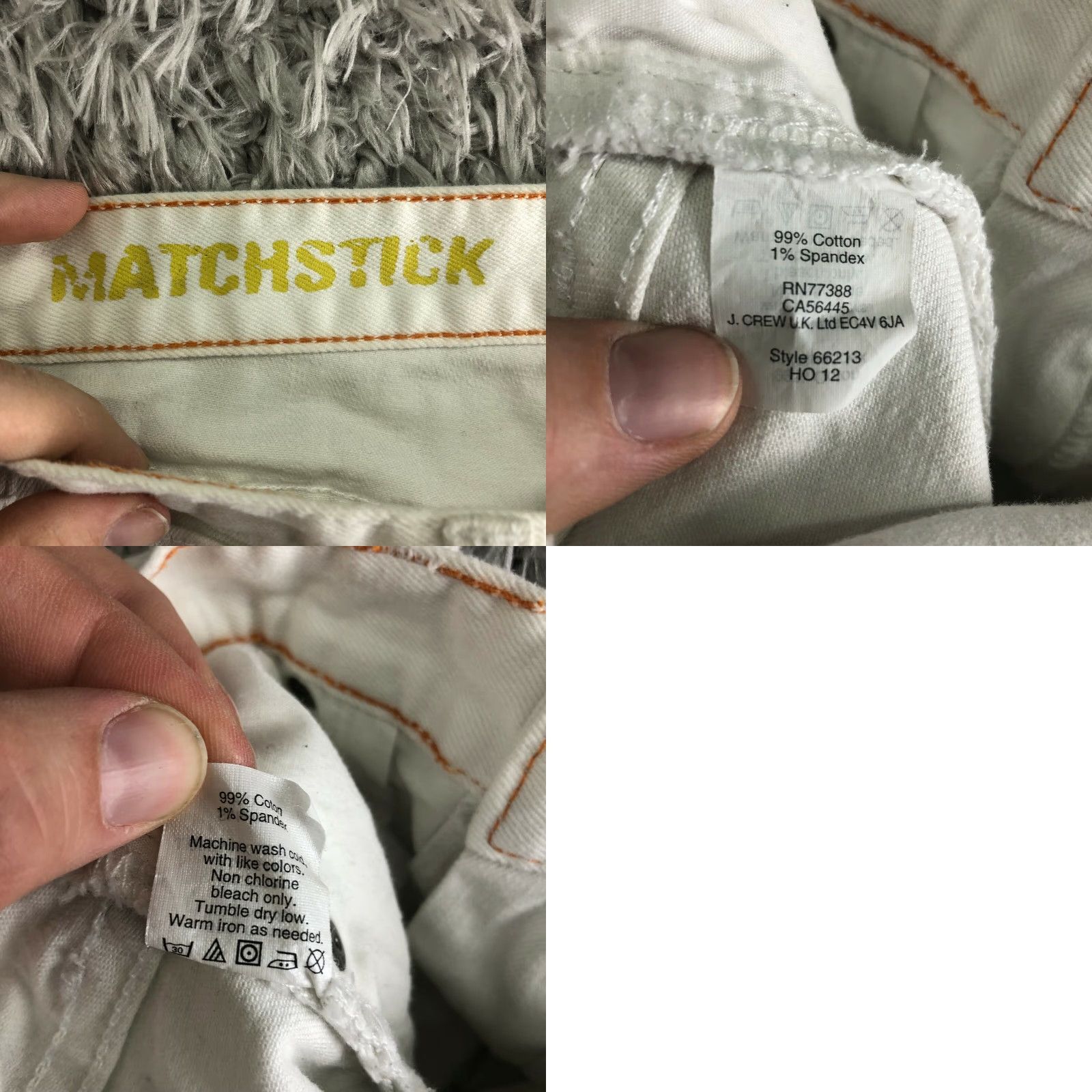 J.Crew J.Crew Matchstick Womens Size 28 Mid Rise Straight Leg White Denim Jeans Jeans Womens 28 White Denim Size 28" / US 6 / IT 42 - 8 Thumbnail
