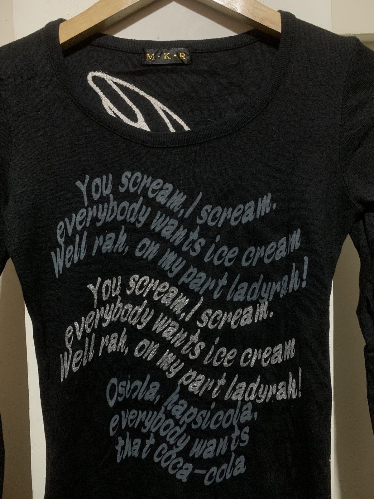 Hysteric Glamour × Undercover Japanese Scream Poem Quotes Longsleve Tee Shirt Size M / US 6-8 / IT 42-44 - 5 Thumbnail