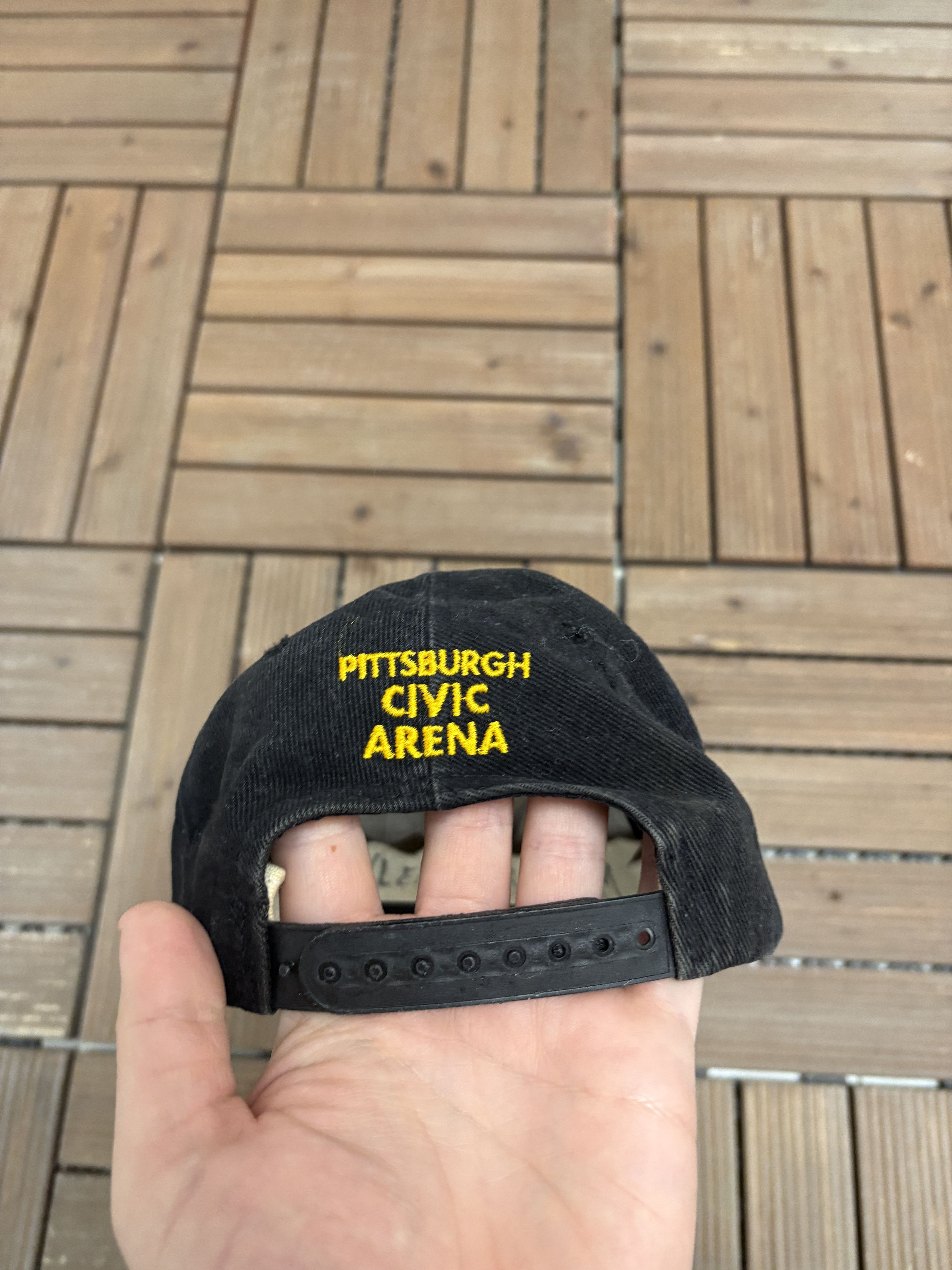 Vintage Pittsburgh Penguins Vintage Black Snap Back Hat Cap Size ONE SIZE - 5 Thumbnail